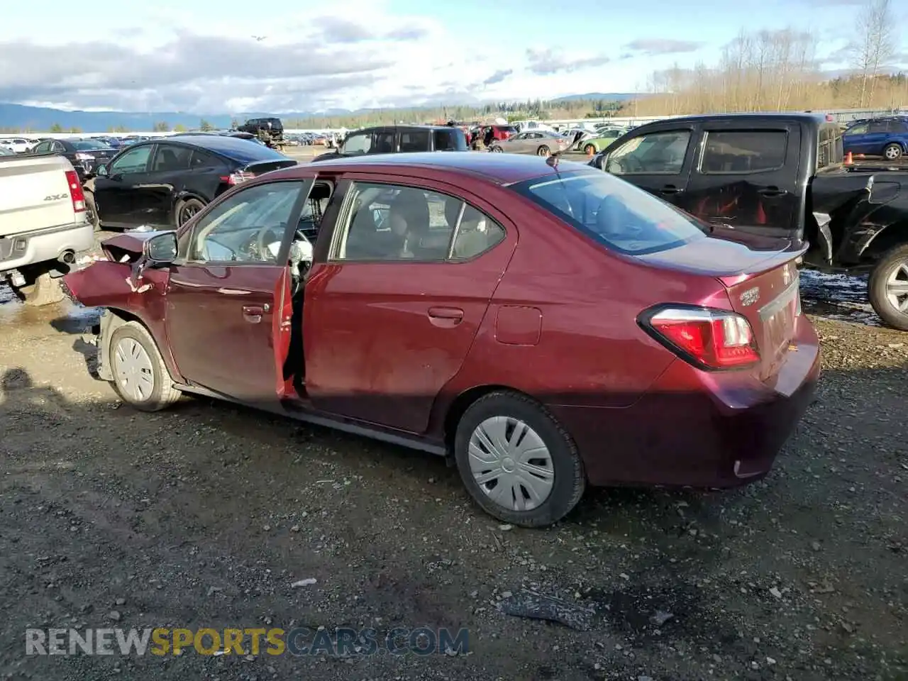 2 Photograph of a damaged car ML32FUFJ1PHF05674 MITSUBISHI MIRAGE 2023