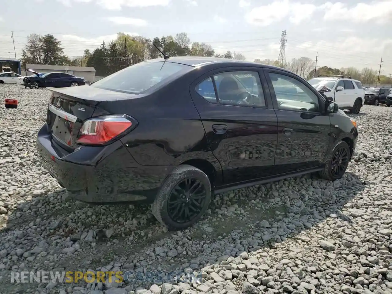 3 Photograph of a damaged car ML32FUFJ8PHF00536 MITSUBISHI MIRAGE 2023