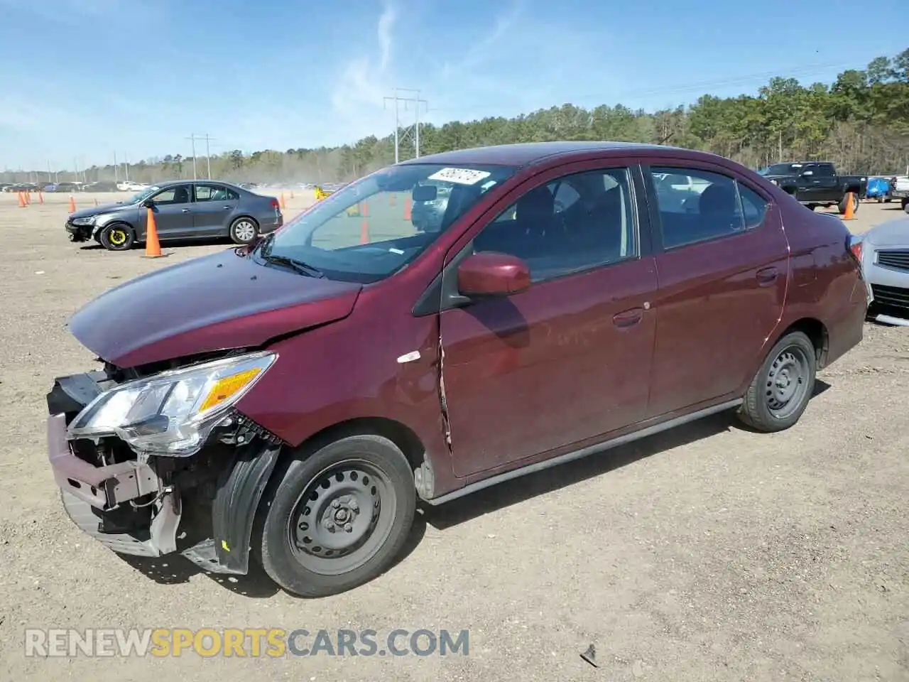 1 Photograph of a damaged car ML32FUFJ9PHF04417 MITSUBISHI MIRAGE 2023