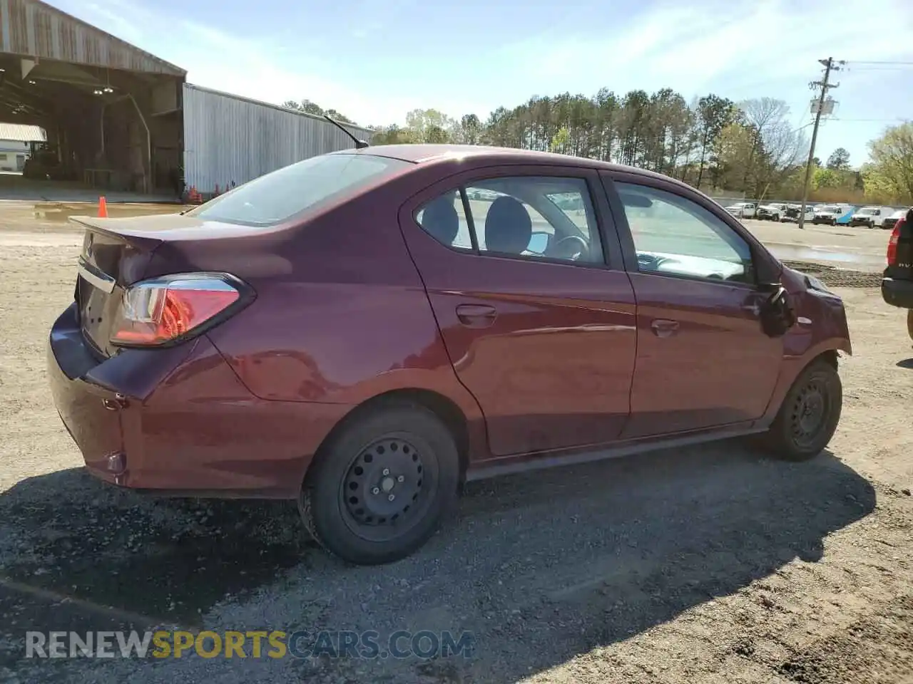 3 Photograph of a damaged car ML32FUFJ9PHF04417 MITSUBISHI MIRAGE 2023