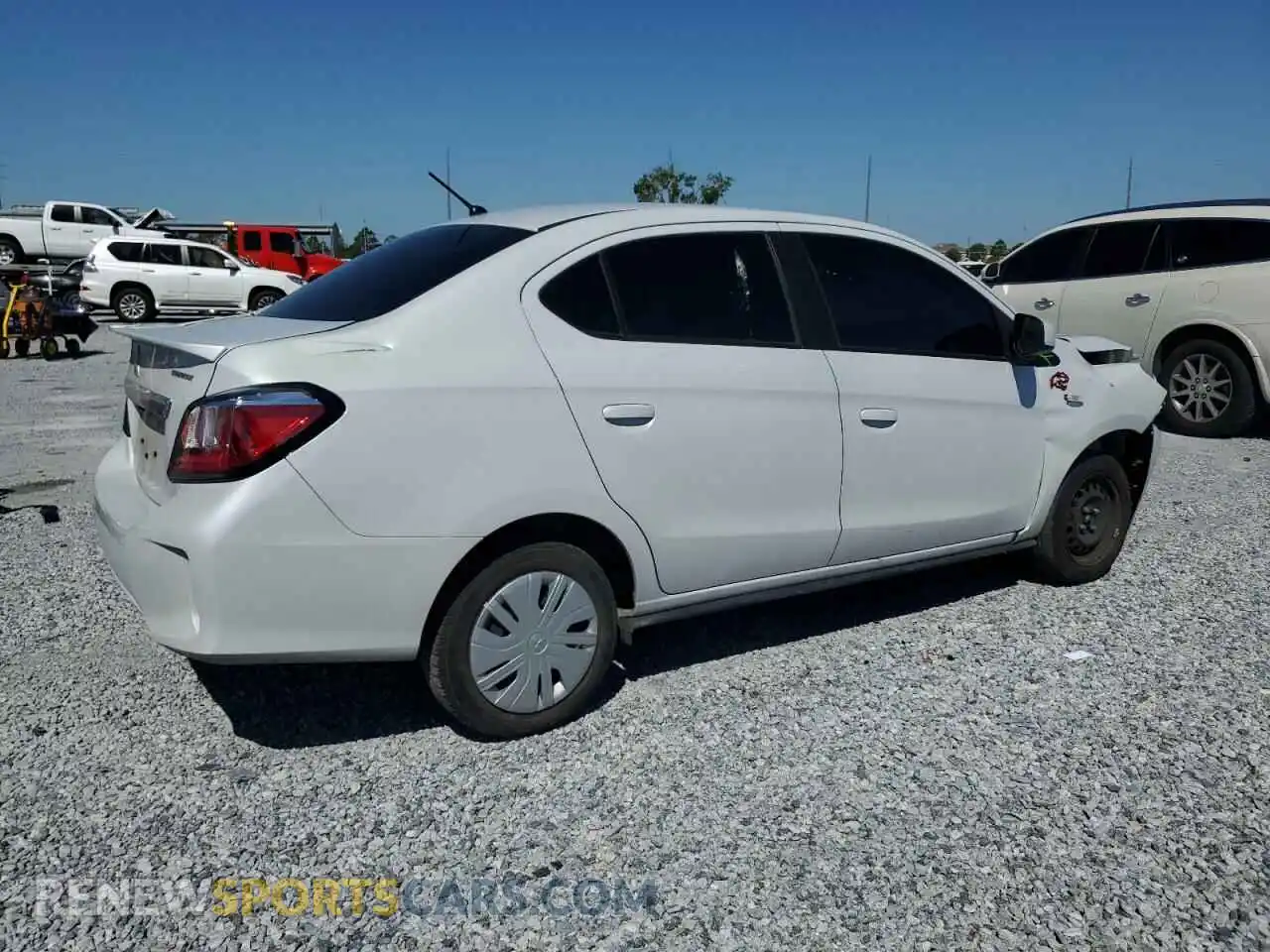 3 Photograph of a damaged car ML32FUFJXPHF06404 MITSUBISHI MIRAGE 2023