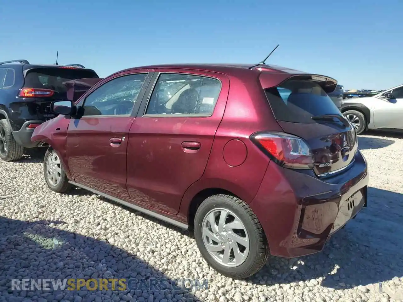 2 Photograph of a damaged car ML32AUHJ2RH024151 MITSUBISHI MIRAGE 2024