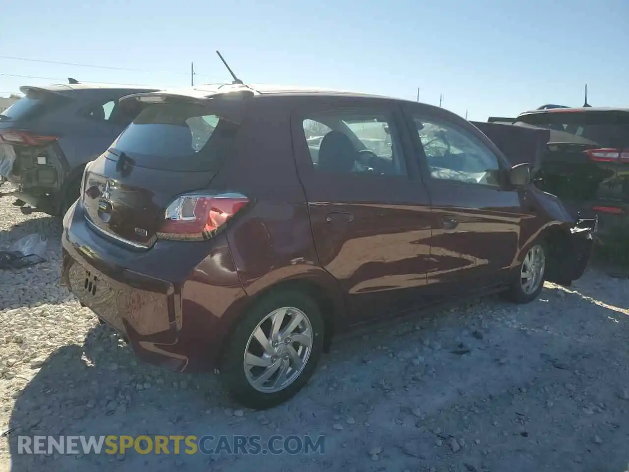 3 Photograph of a damaged car ML32AUHJ2RH024151 MITSUBISHI MIRAGE 2024