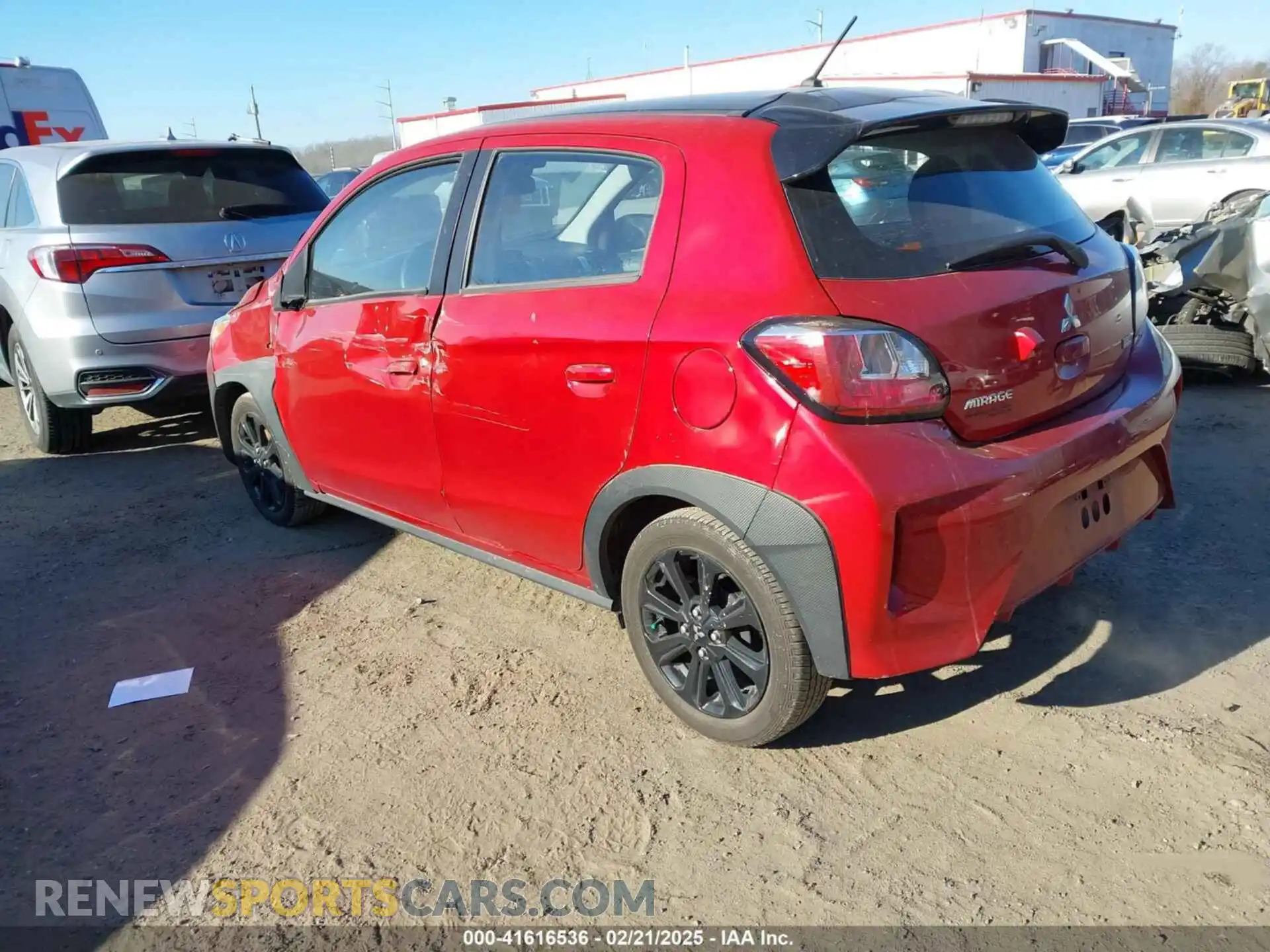 3 fotografías del automóvil dañado ML32AWHJ4RH004446 MITSUBISHI MIRAGE 2024