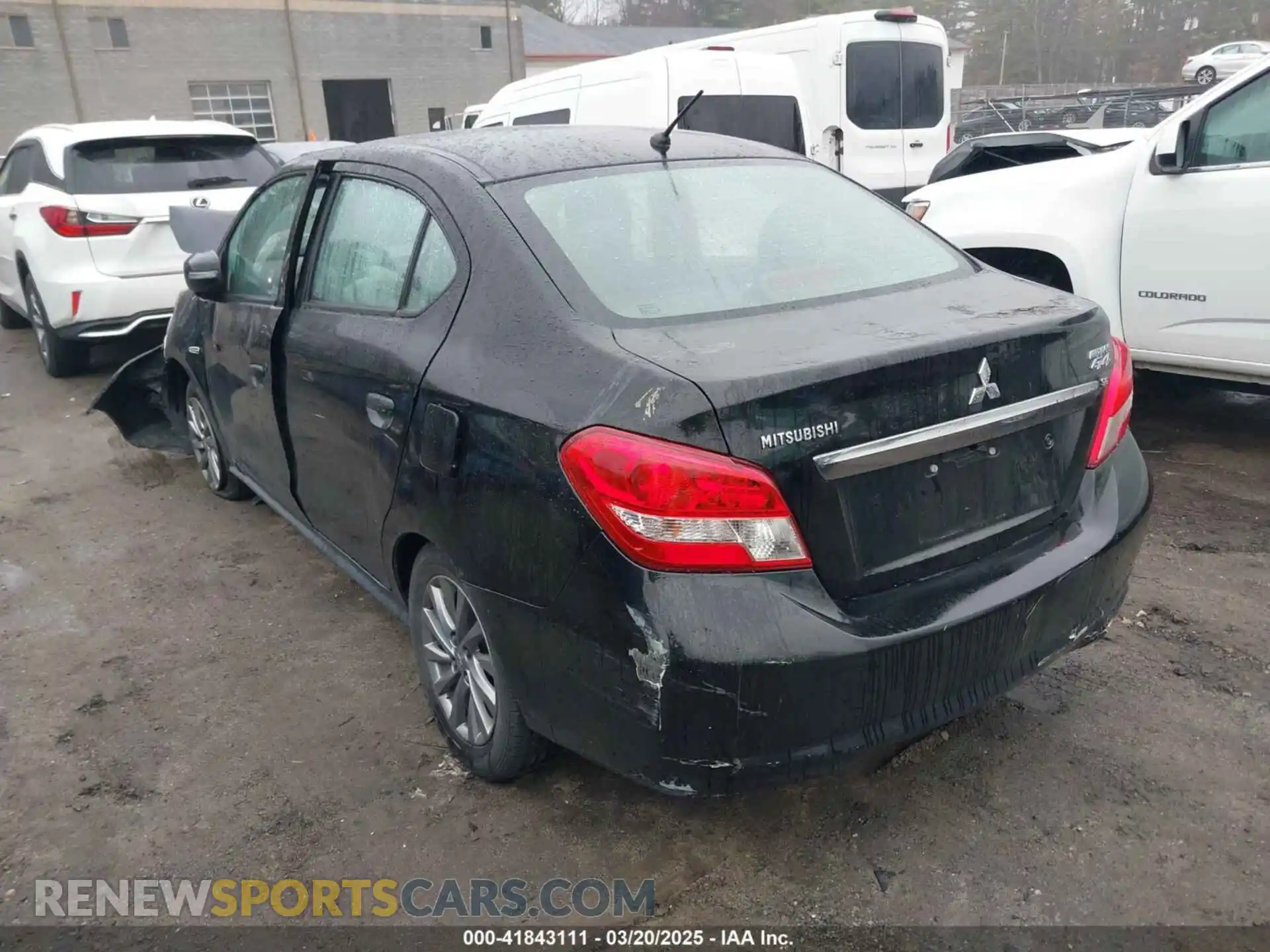 3 Photograph of a damaged car ML32F4FJ3KHF04552 MITSUBISHI MIRAGE G4 2019