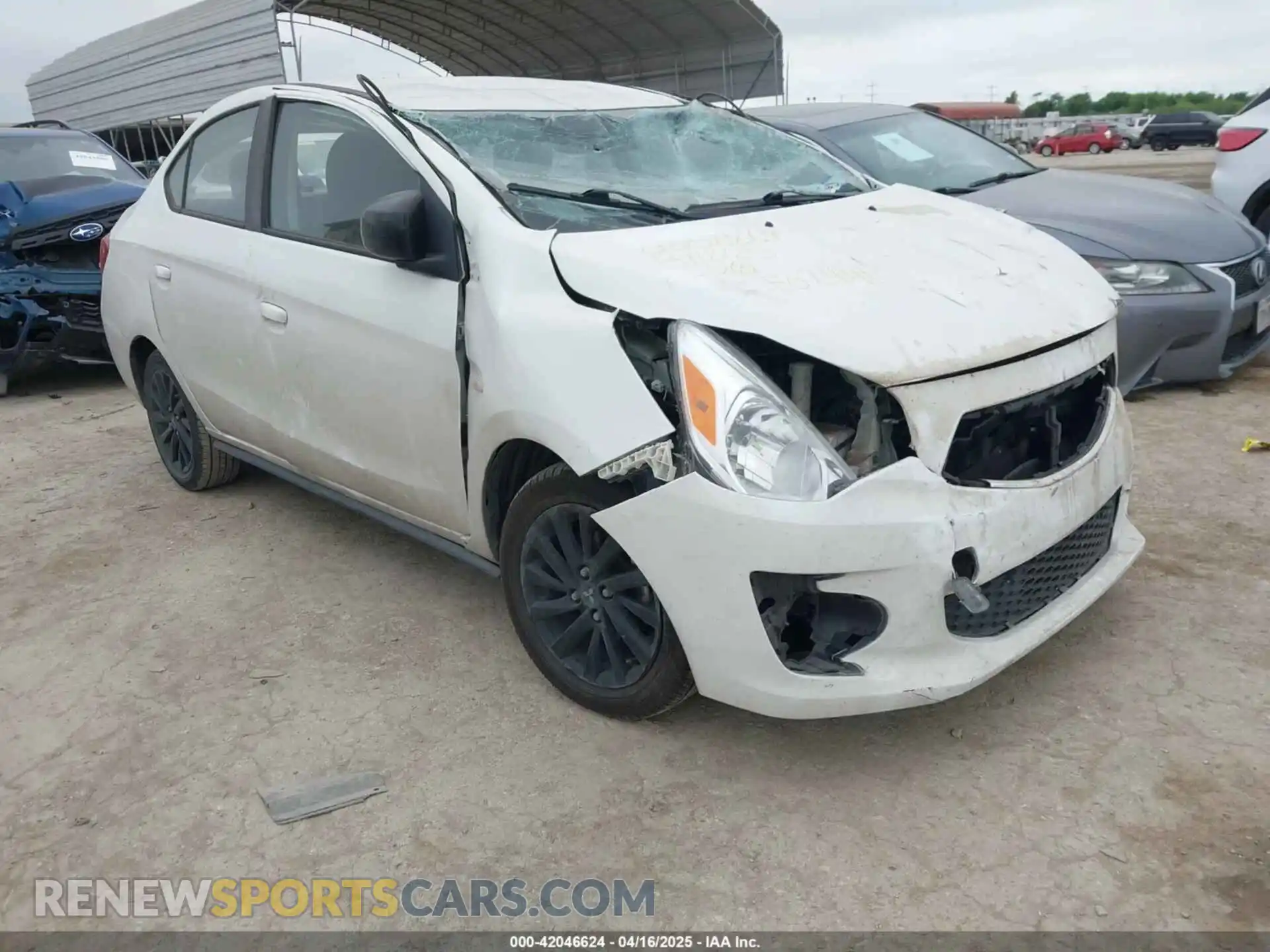 1 Photograph of a damaged car ML32F4FJ4LHF02441 MITSUBISHI MIRAGE G4 2020