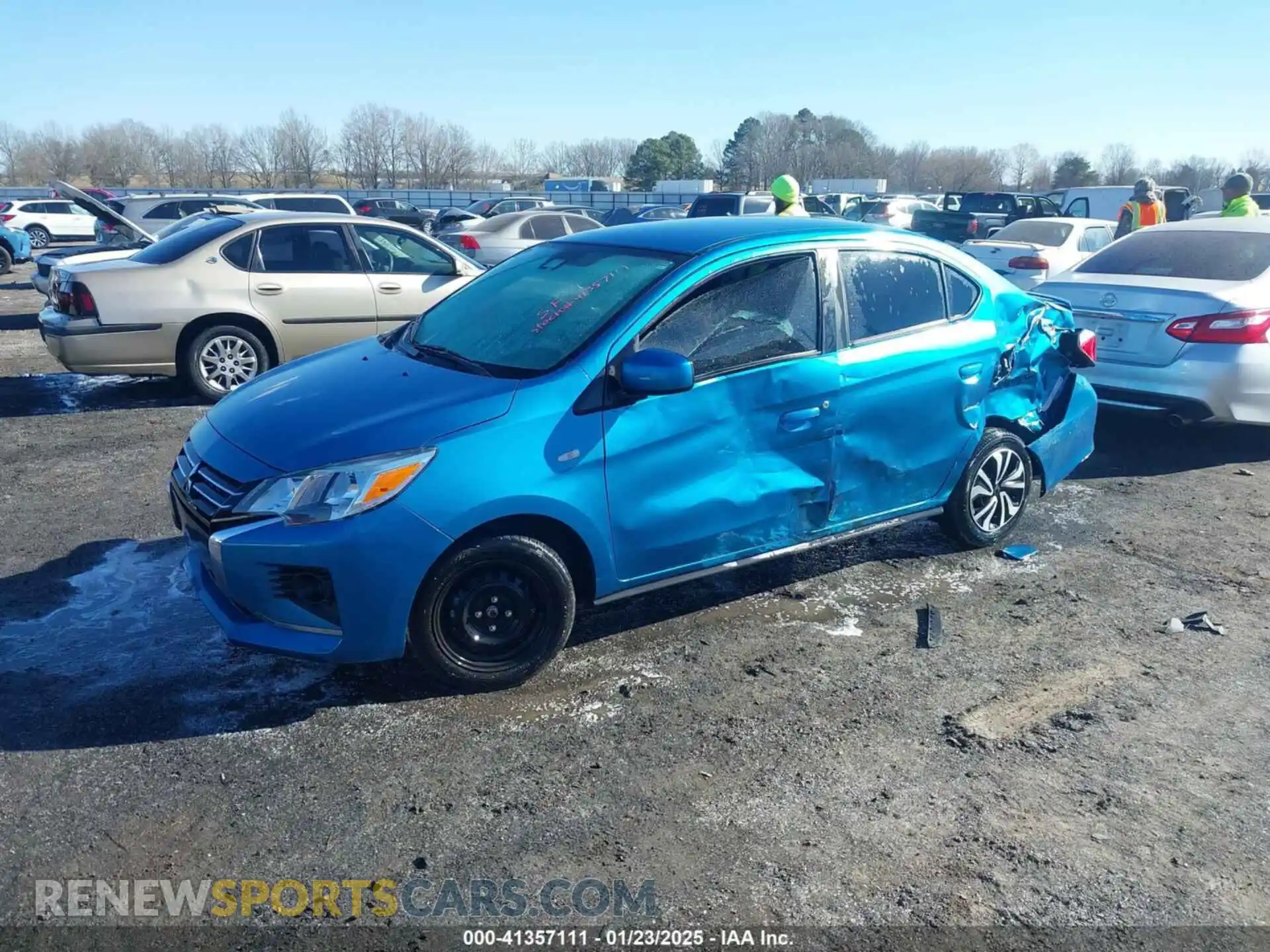 2 Photograph of a damaged car ML32FUFJ0MHF00736 MITSUBISHI MIRAGE G4 2021