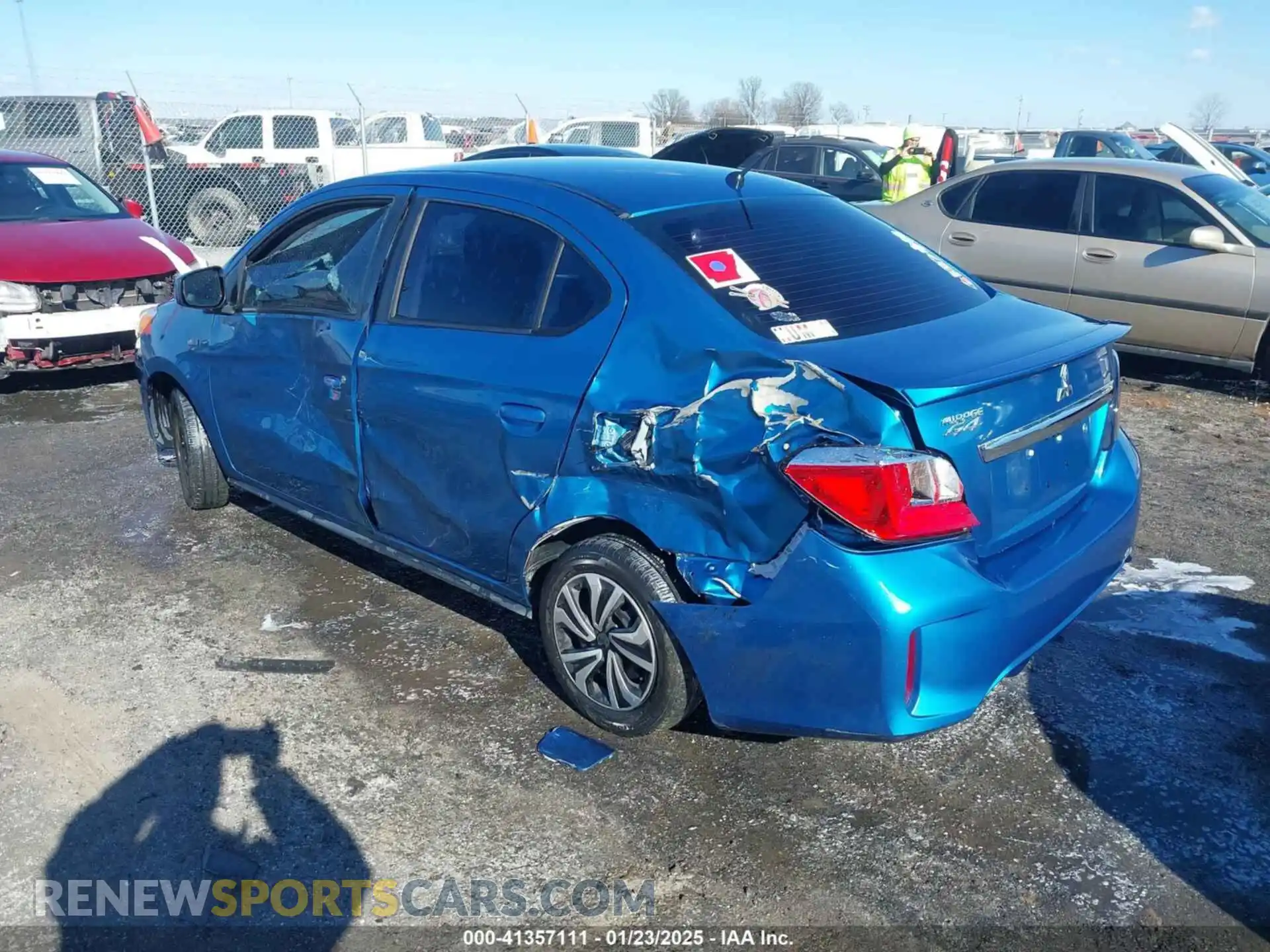 3 Photograph of a damaged car ML32FUFJ0MHF00736 MITSUBISHI MIRAGE G4 2021