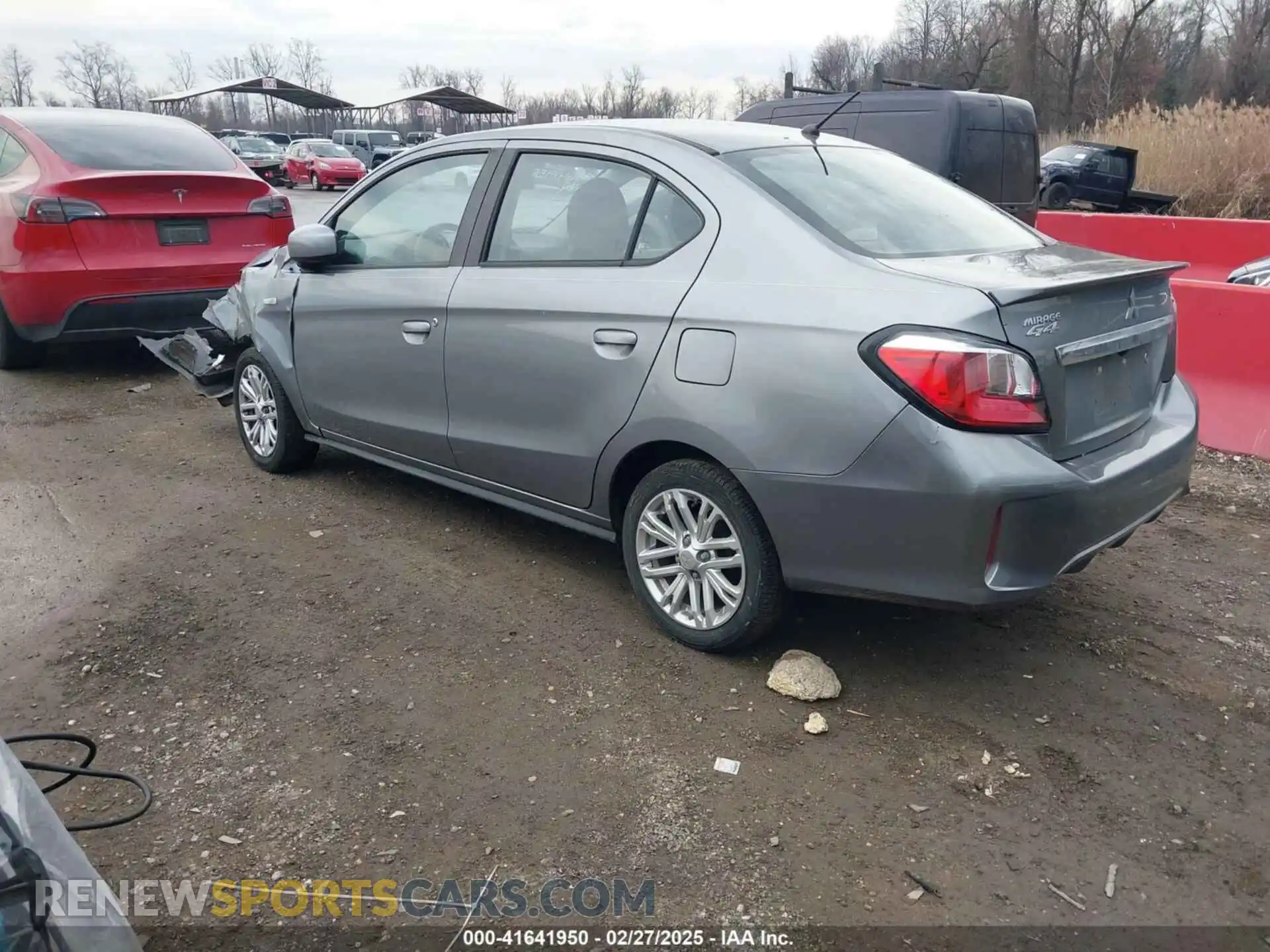 3 Photograph of a damaged car ML32FUFJ0MHF01708 MITSUBISHI MIRAGE G4 2021