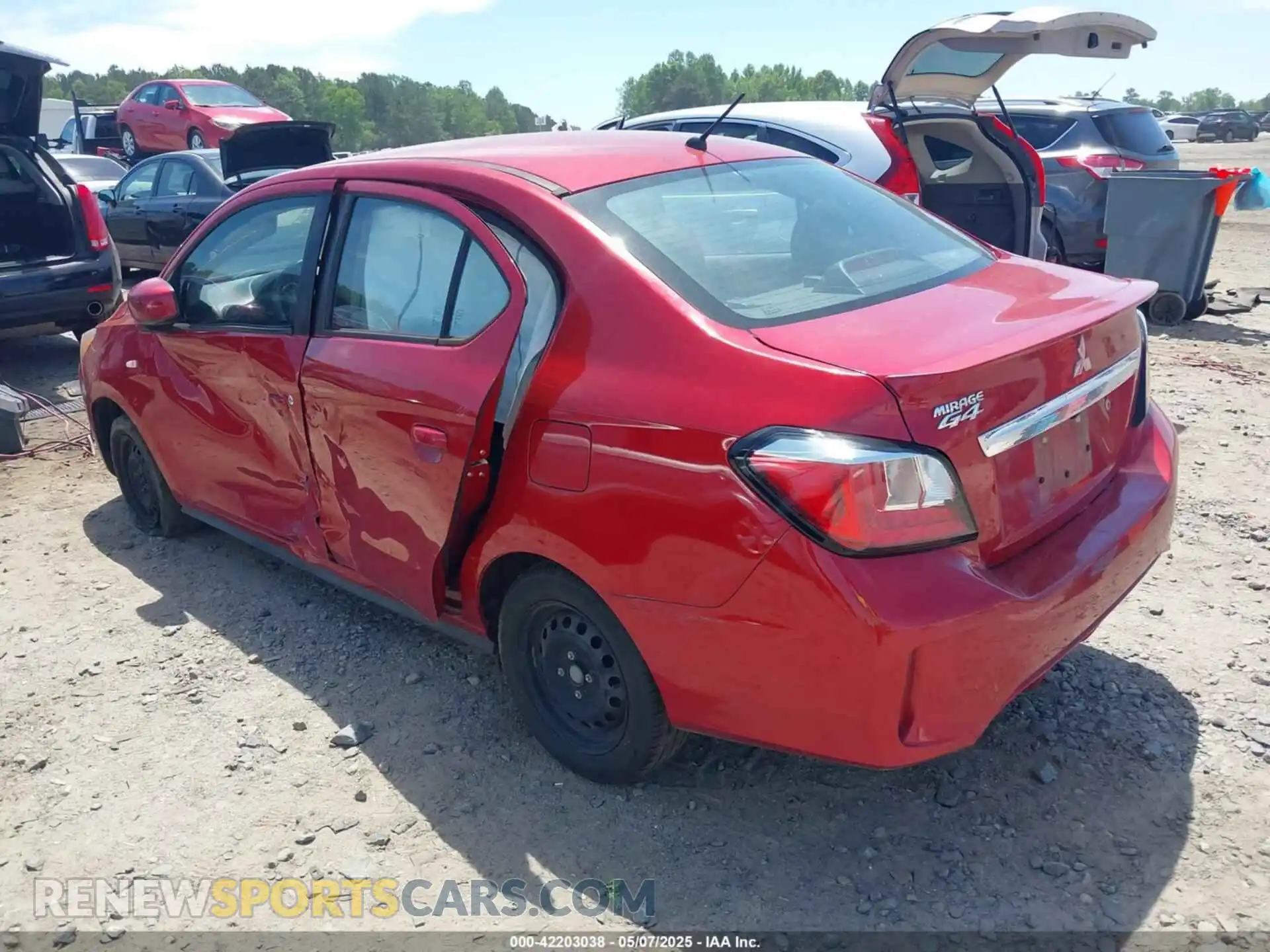3 Photograph of a damaged car ML32FUFJ1MHF00762 MITSUBISHI MIRAGE G4 2021