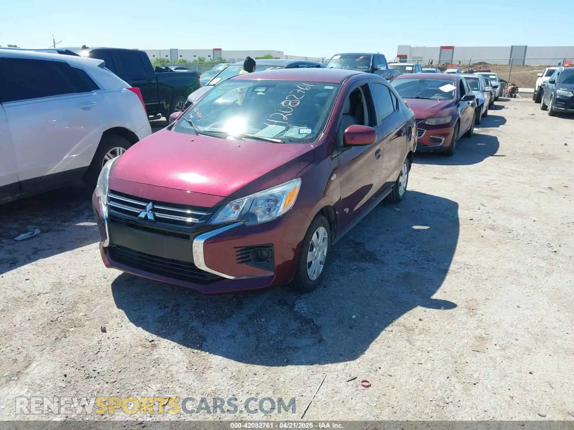 2 Photograph of a damaged car ML32FUFJ1MHF01300 MITSUBISHI MIRAGE G4 2021