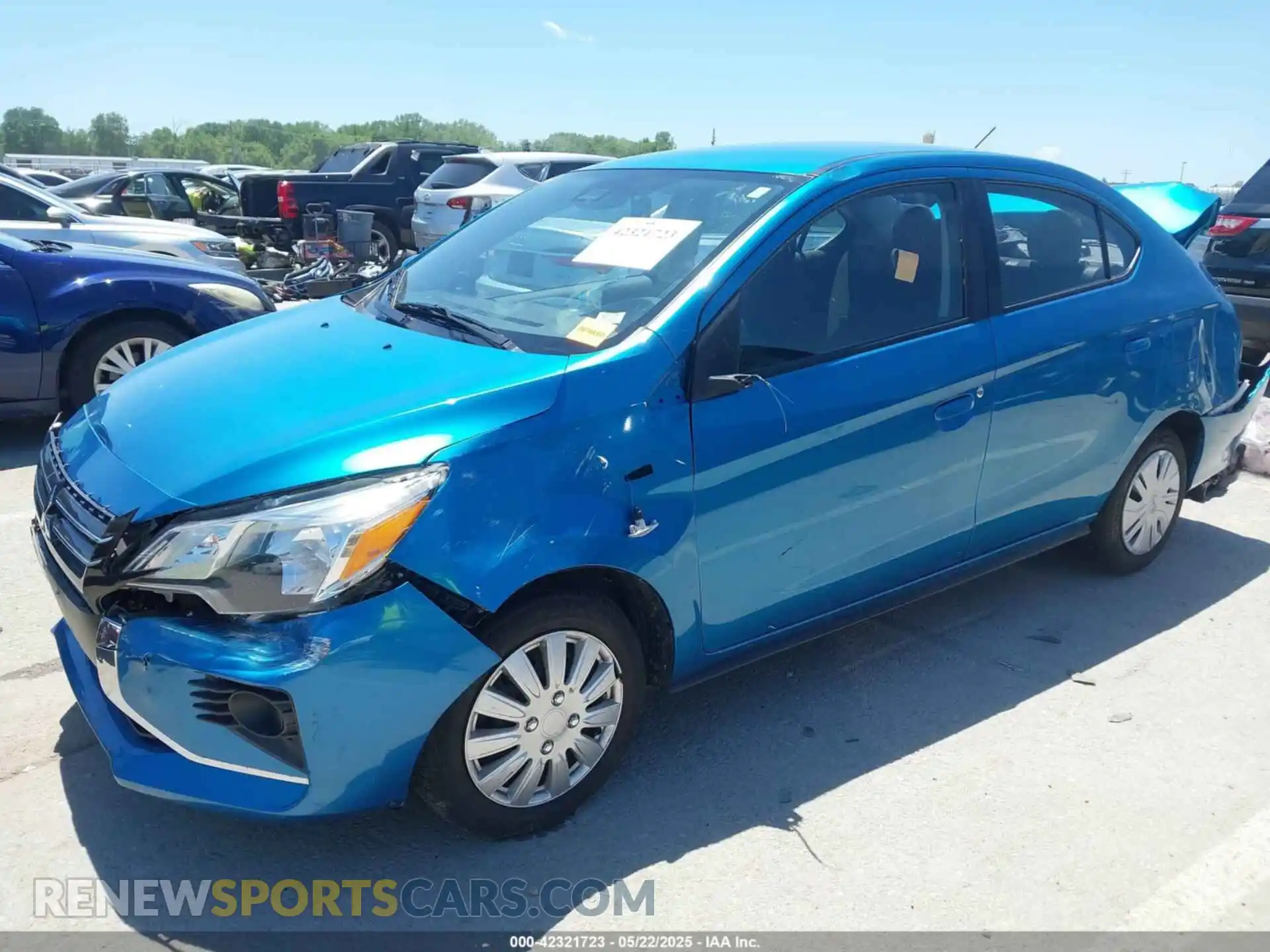 2 Photograph of a damaged car ML32FUFJ4MHF05602 MITSUBISHI MIRAGE G4 2021