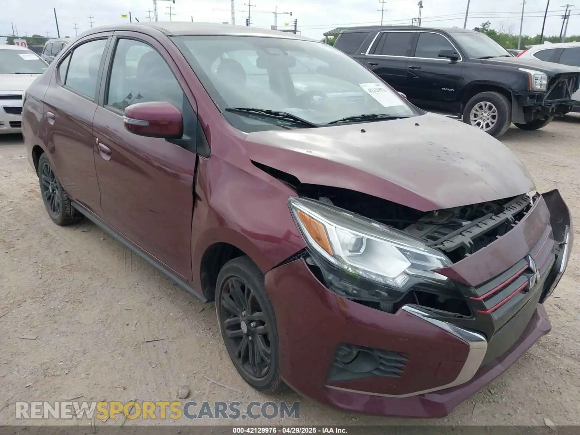 1 Photograph of a damaged car ML32FVFJ9MHF01230 MITSUBISHI MIRAGE G4 2021
