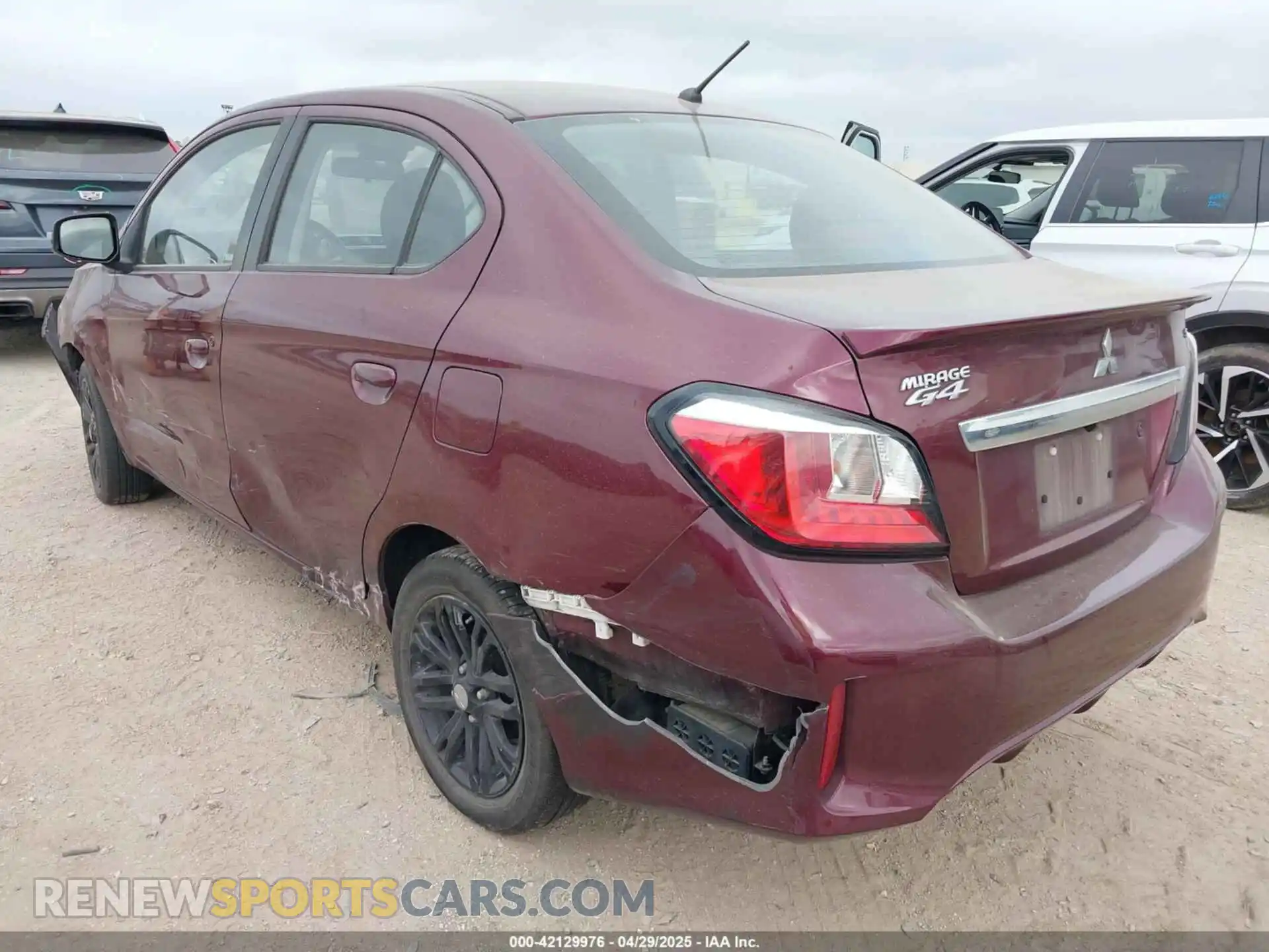 3 Photograph of a damaged car ML32FVFJ9MHF01230 MITSUBISHI MIRAGE G4 2021