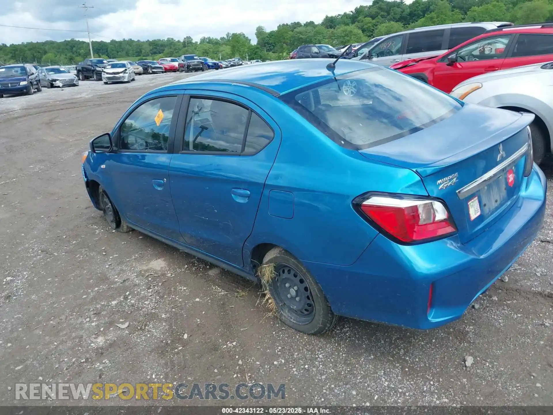 3 Photograph of a damaged car ML32FUFJ3RHF00981 MITSUBISHI MIRAGE G4 2024