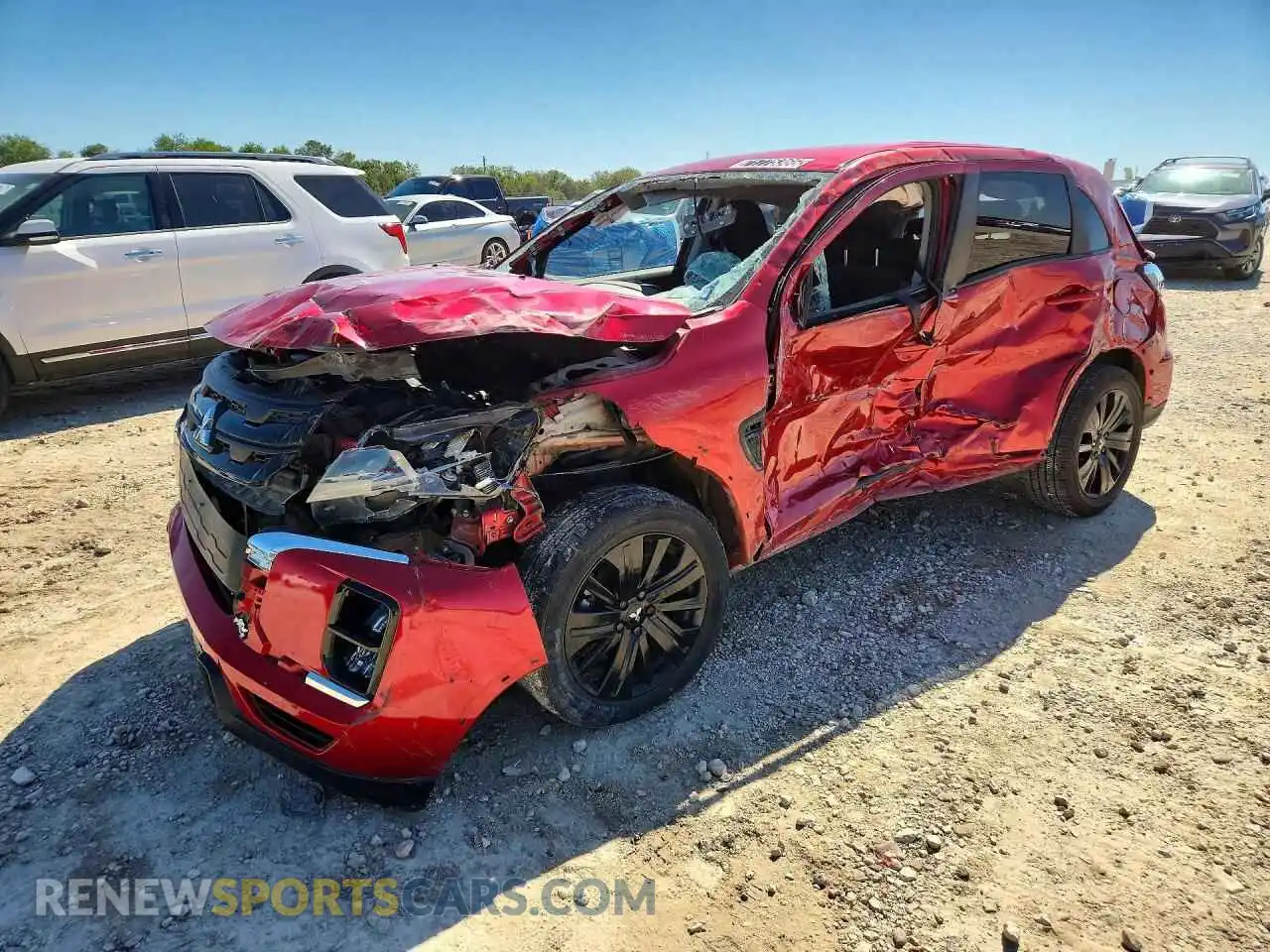 1 Photograph of a damaged car JA4APUAU1MU001045 MITSUBISHI OUTLANDER 2021