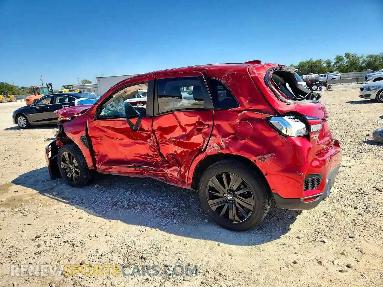 2 Photograph of a damaged car JA4APUAU1MU001045 MITSUBISHI OUTLANDER 2021