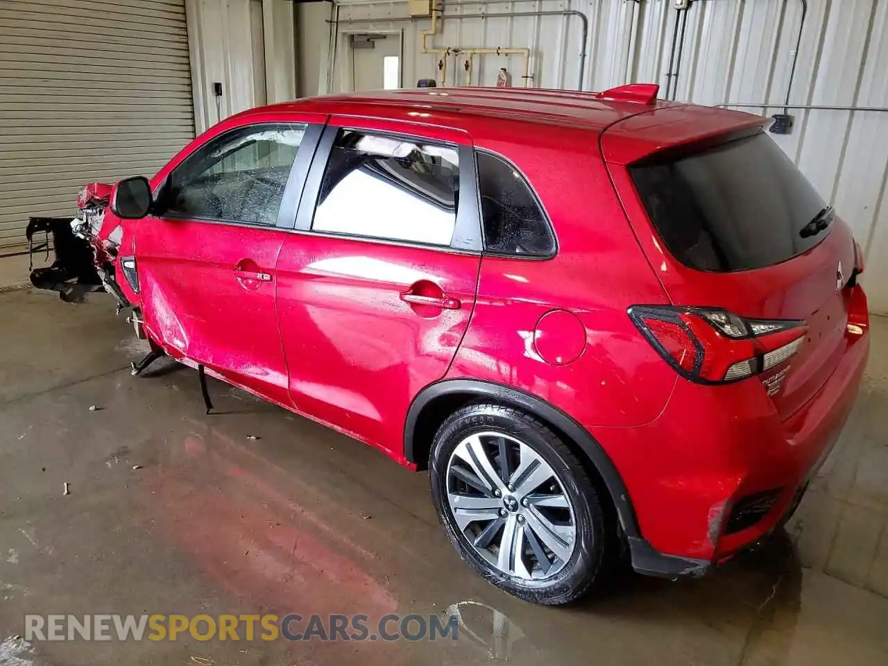 2 fotografías del automóvil dañado JA4APUAU2MU036659 MITSUBISHI OUTLANDER 2021