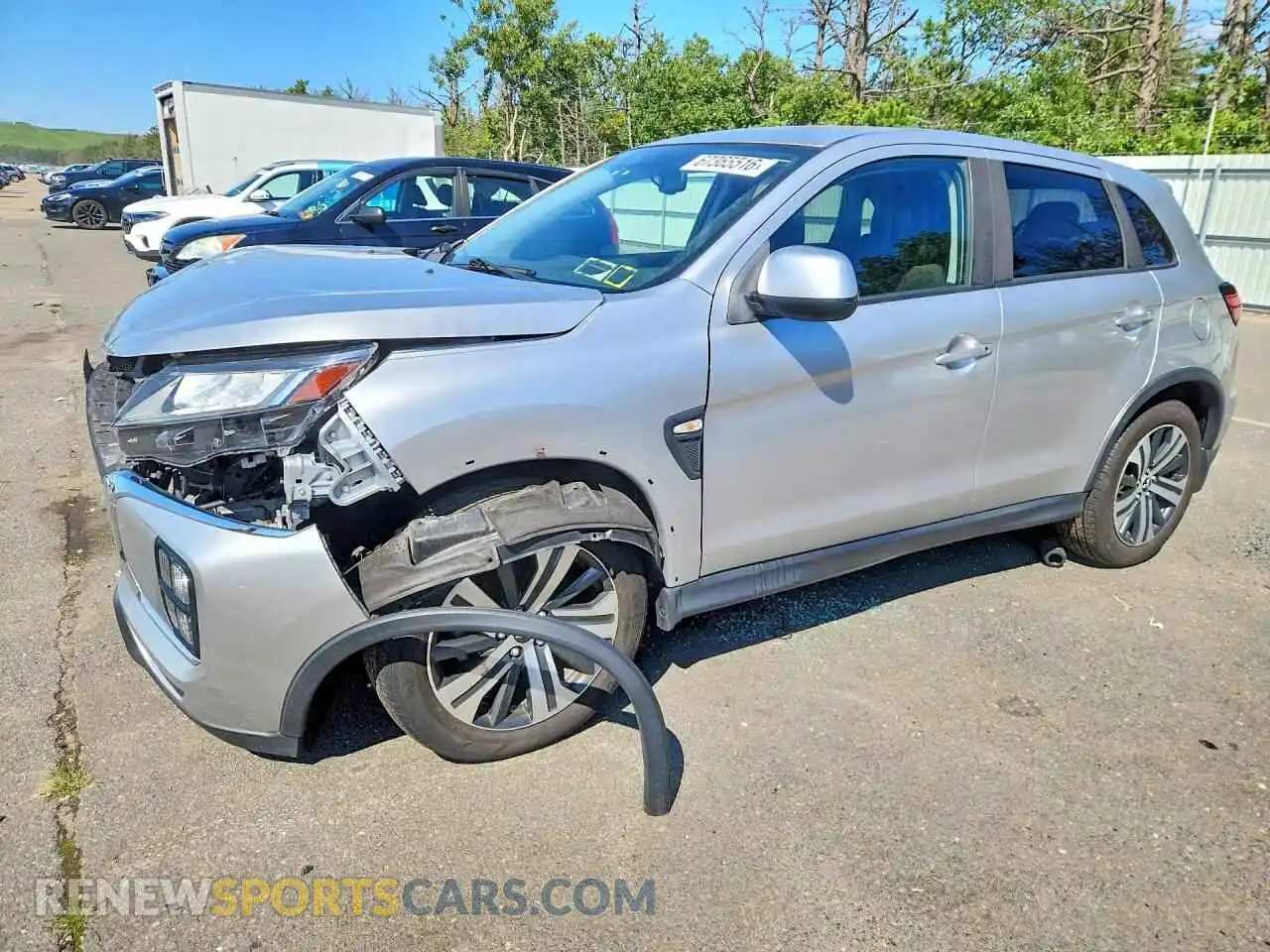 1 Photograph of a damaged car JA4APUAU3MU027002 MITSUBISHI OUTLANDER 2021
