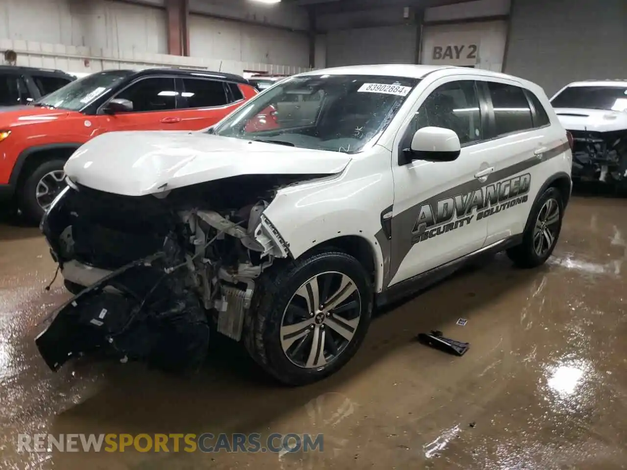 1 Photograph of a damaged car JA4APUAU5MU032928 MITSUBISHI OUTLANDER 2021