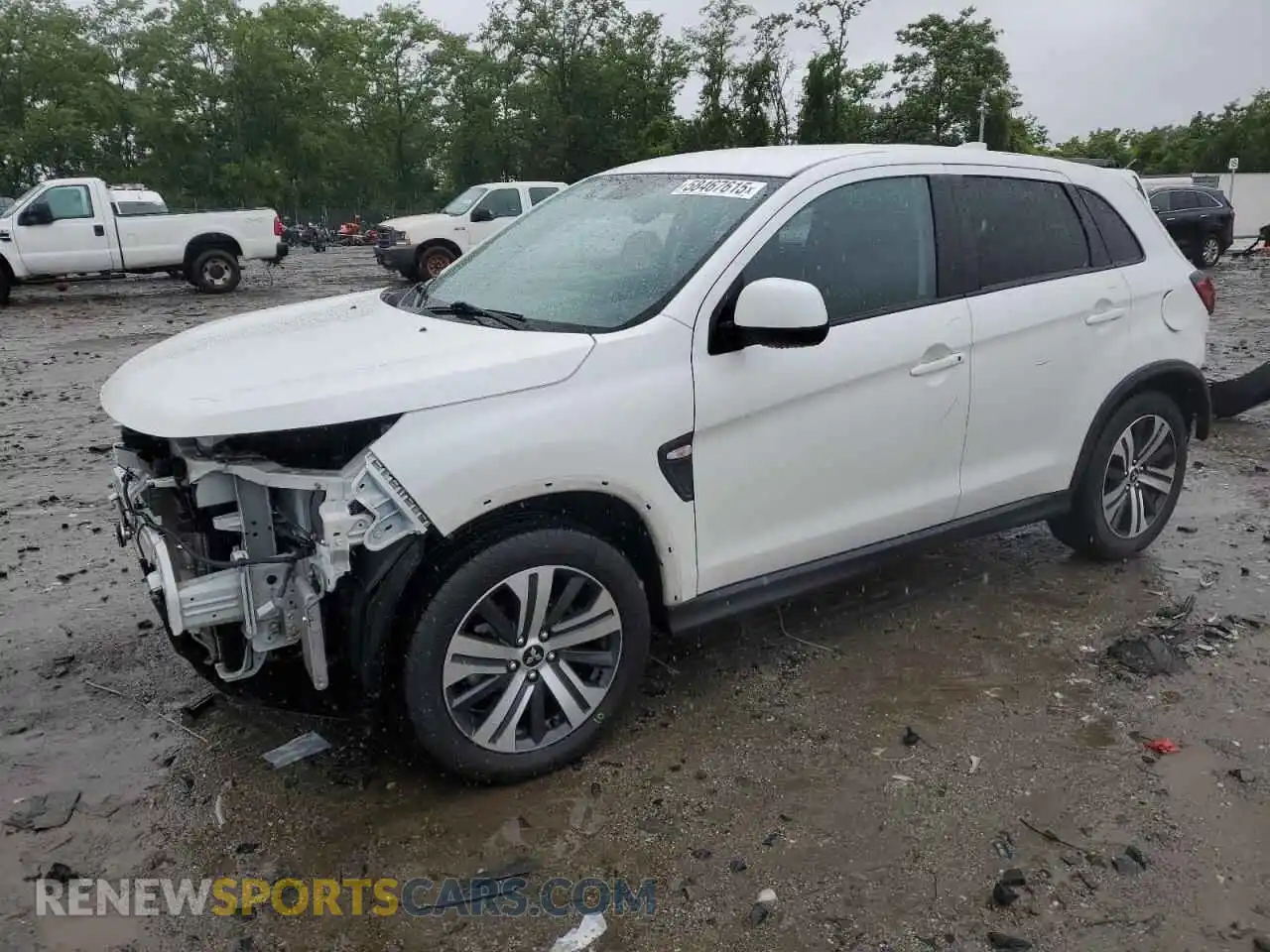 1 Photograph of a damaged car JA4APUAU9MU032205 MITSUBISHI OUTLANDER 2021