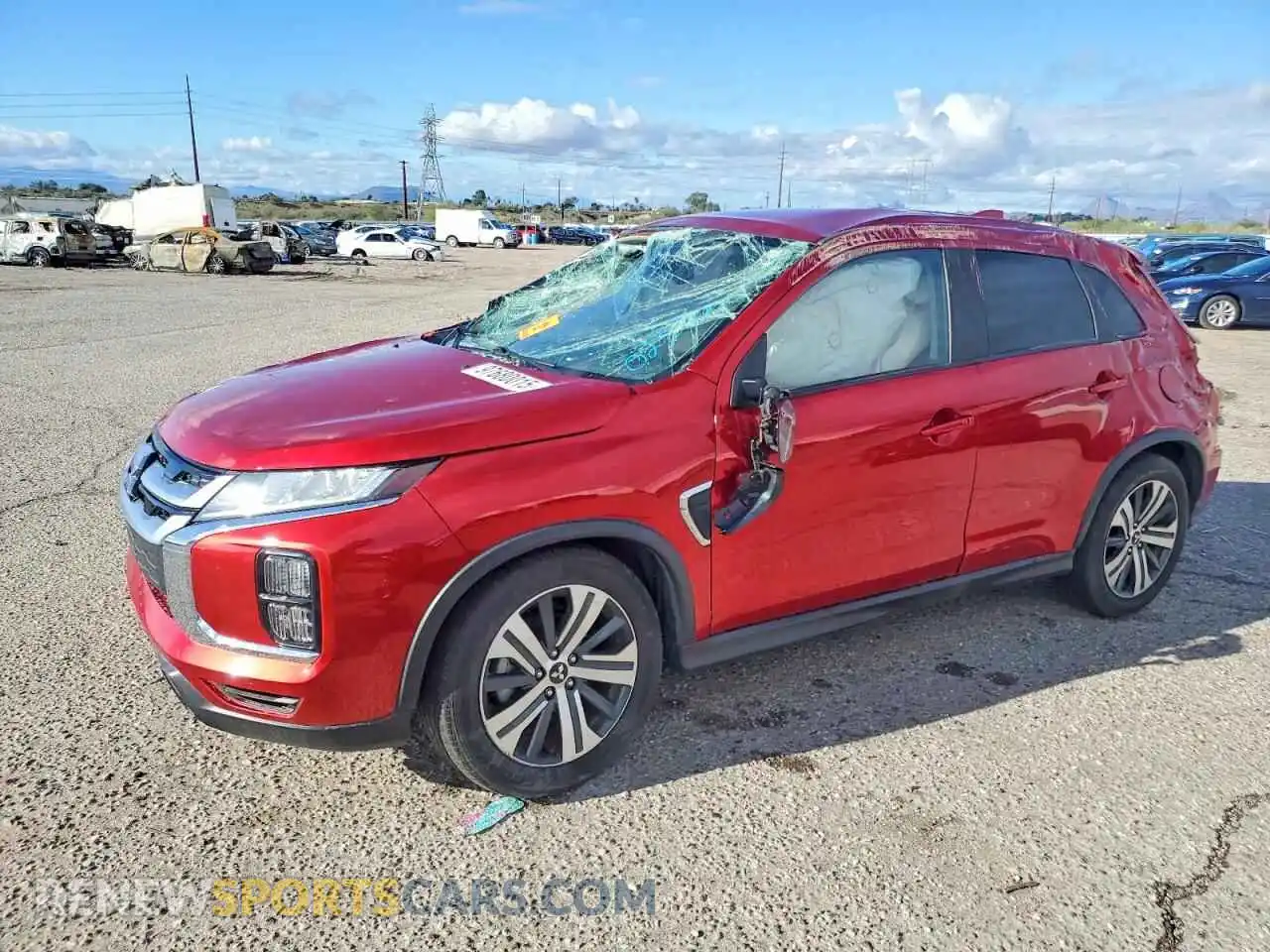 1 Photograph of a damaged car JA4APVAU6MU023368 MITSUBISHI OUTLANDER 2021