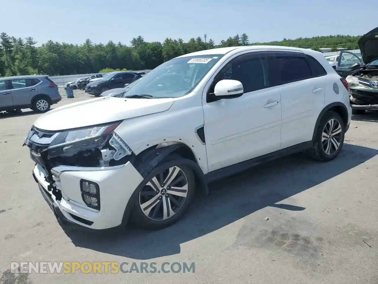 1 Photograph of a damaged car JA4APVAU9MU021551 MITSUBISHI OUTLANDER 2021