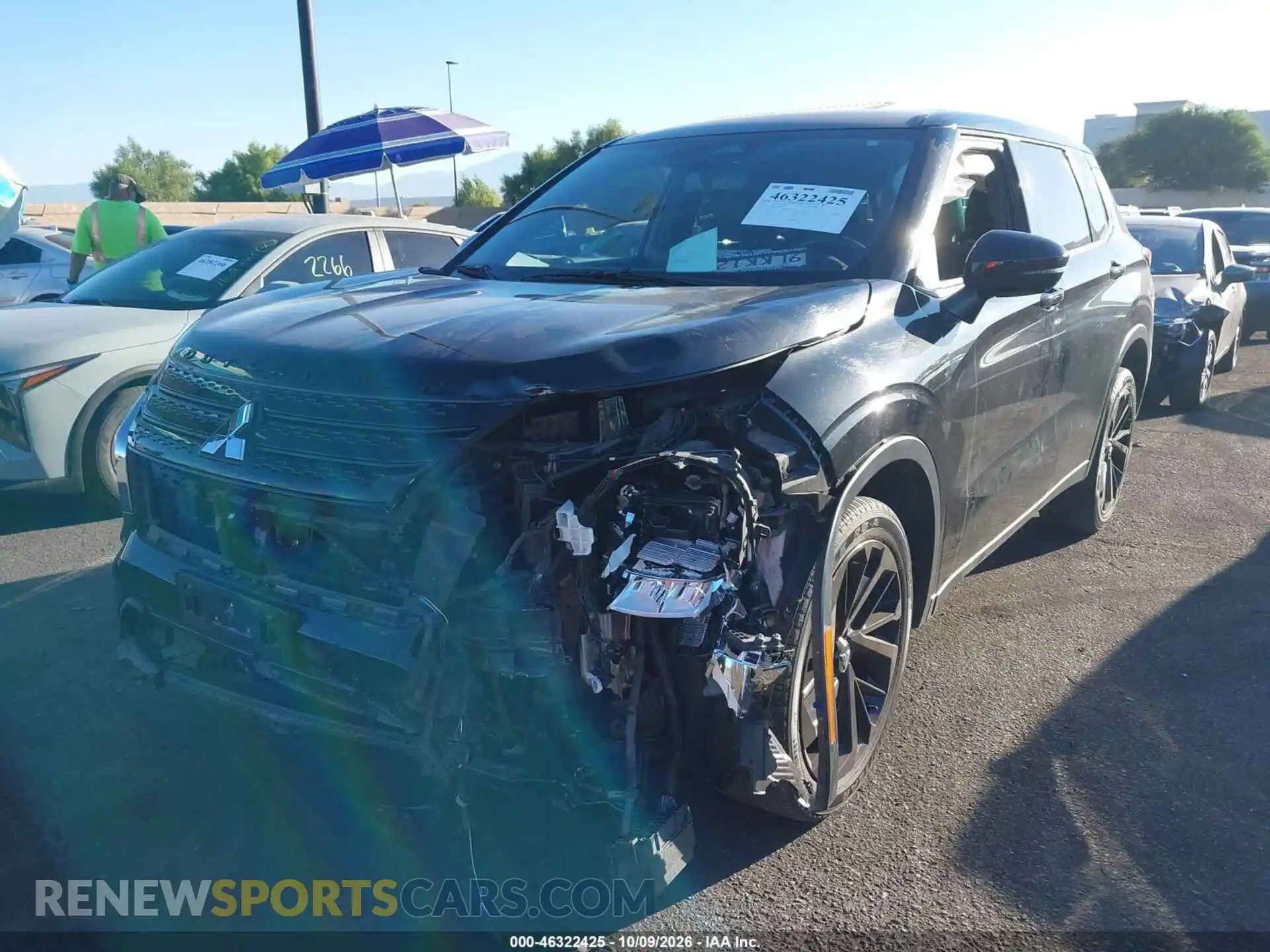 2 Фотография поврежденного автомобиля JA4J3VA82PZ007500 MITSUBISHI OUTLANDER 2023