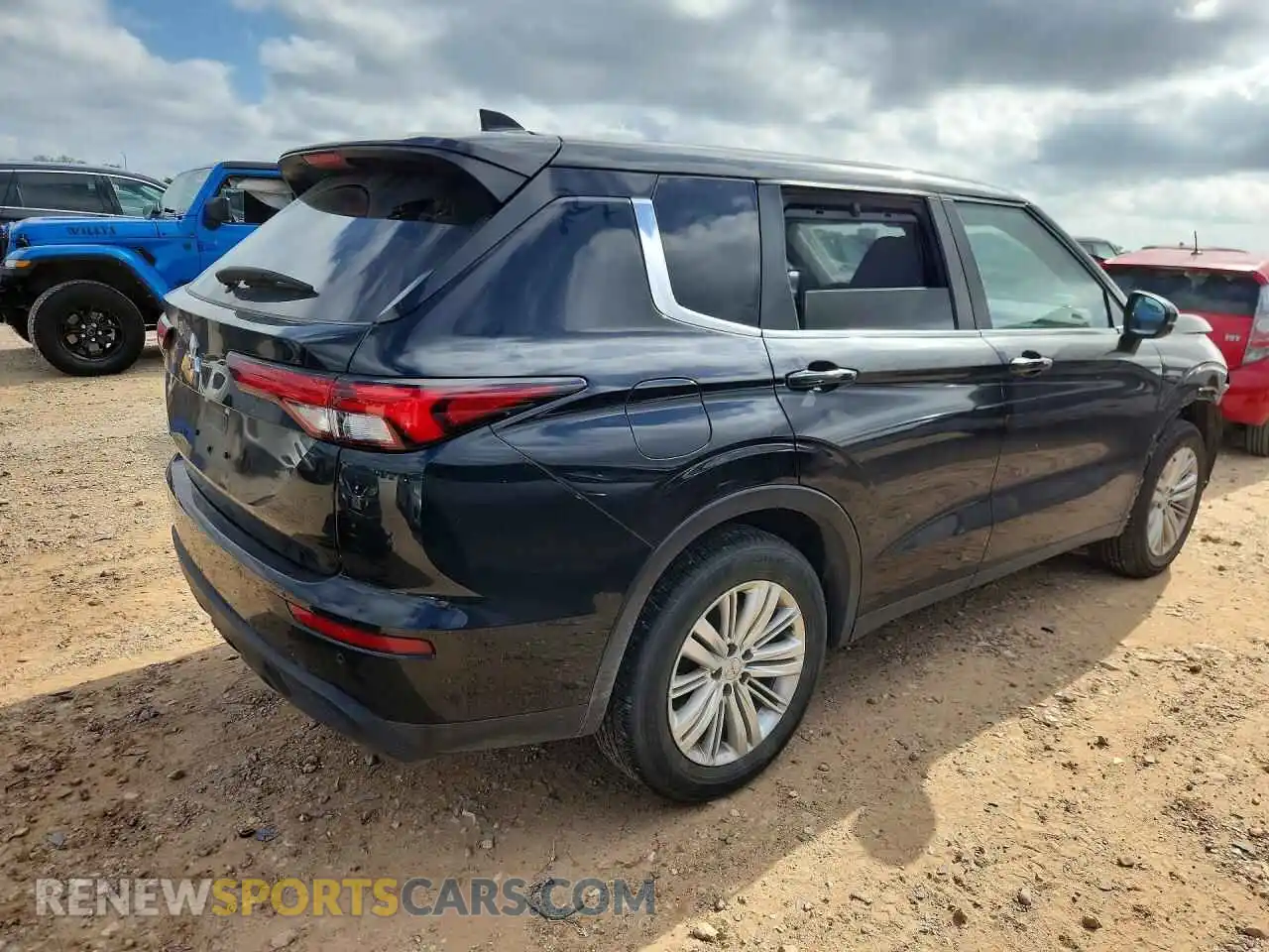 3 fotografías del automóvil dañado JA4J3UA86RZ073867 MITSUBISHI OUTLANDER 2024