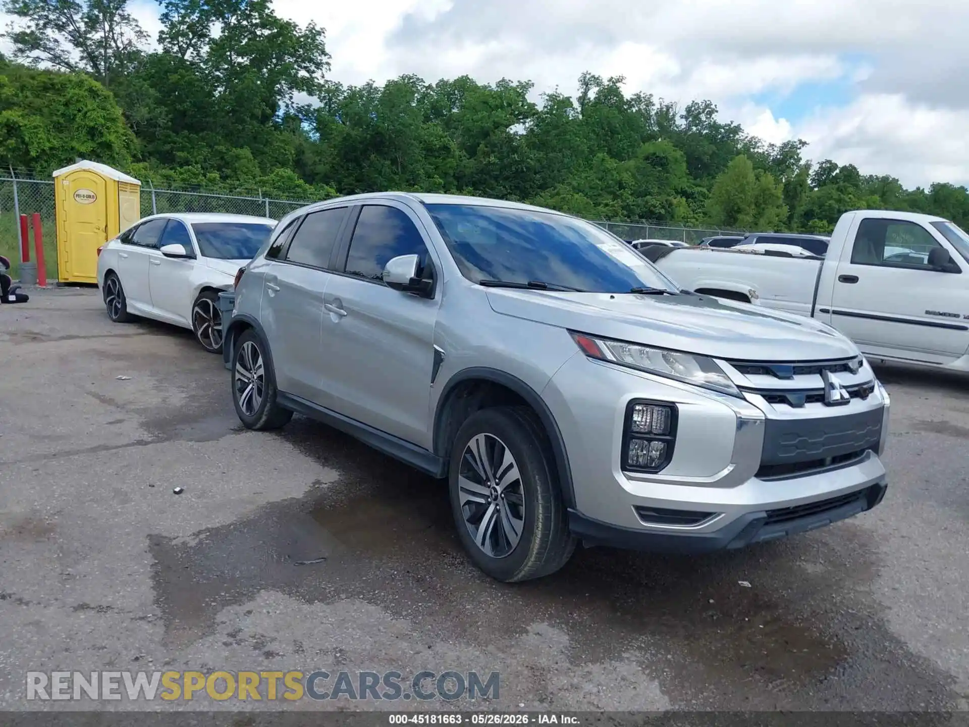 1 Photograph of a damaged car JA4APVAU2MU029703 MITSUBISHI OUTLANDER SPORT 2021