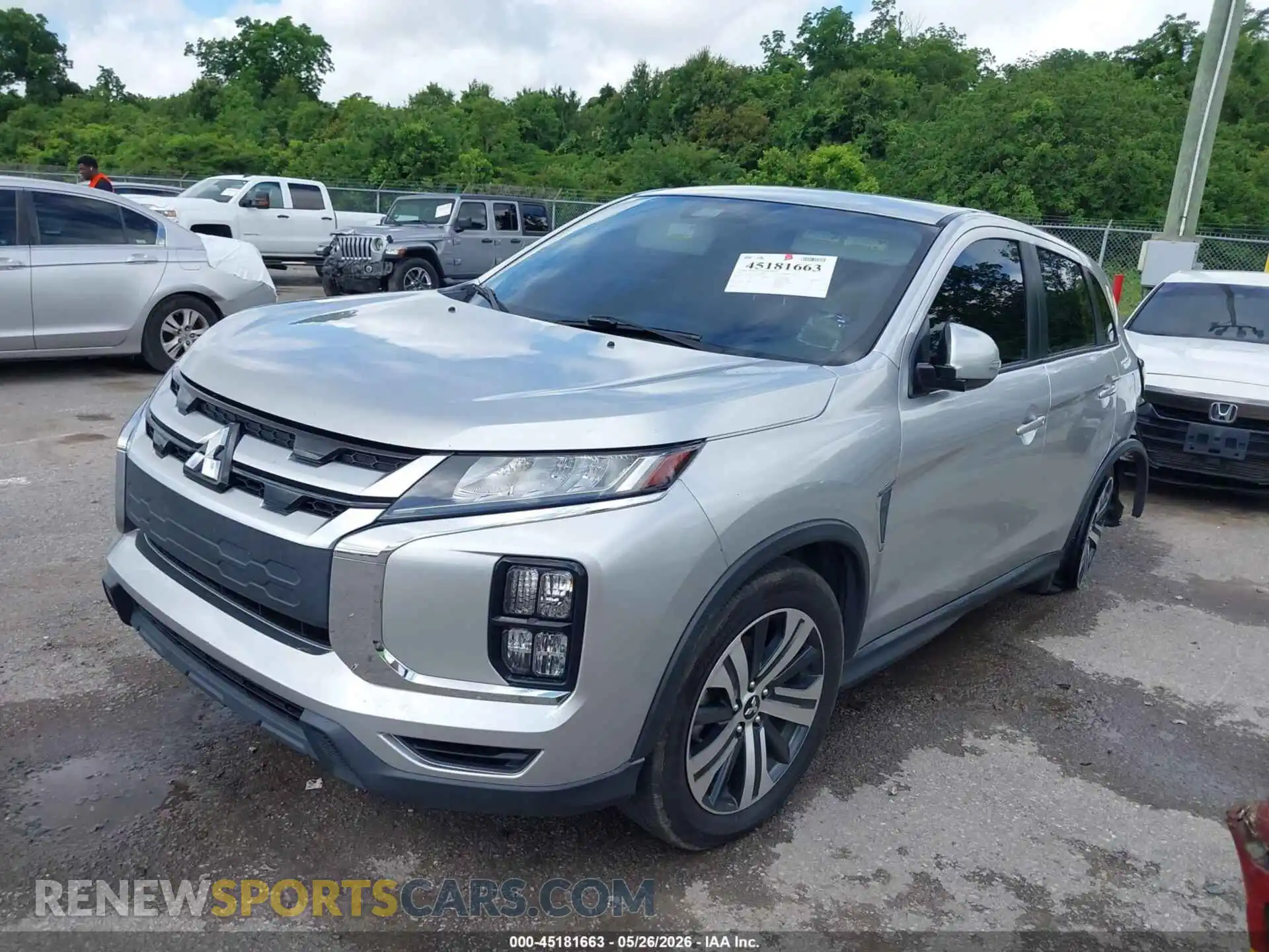 2 Photograph of a damaged car JA4APVAU2MU029703 MITSUBISHI OUTLANDER SPORT 2021