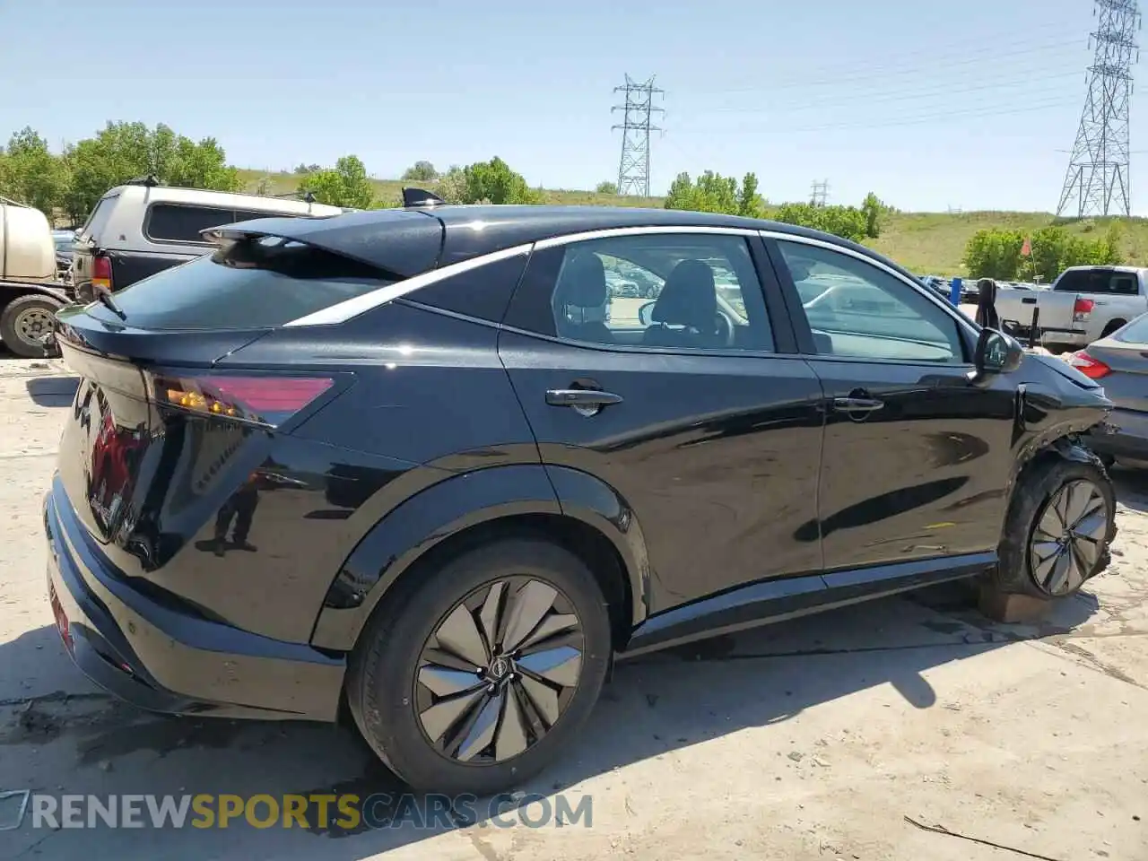 3 fotografías del automóvil dañado JN1AF0BA4PM407317 NISSAN ARIYA ENGA 2023