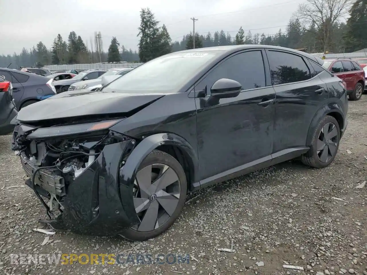 1 Photograph of a damaged car JN1DF0CD3PM700678 NISSAN ARIYA PLAT 2023