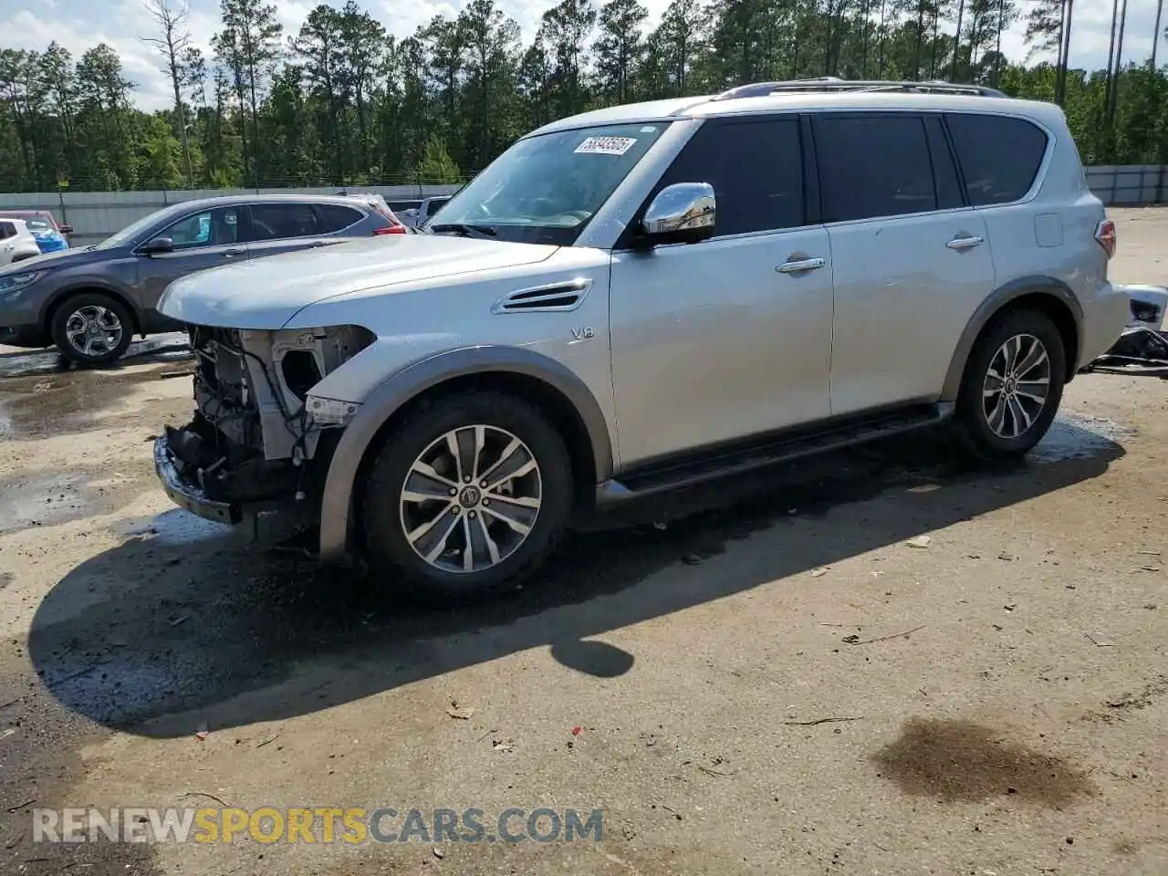 1 Photograph of a damaged car JN8AY2NC2K9588241 NISSAN ARMADA 2019