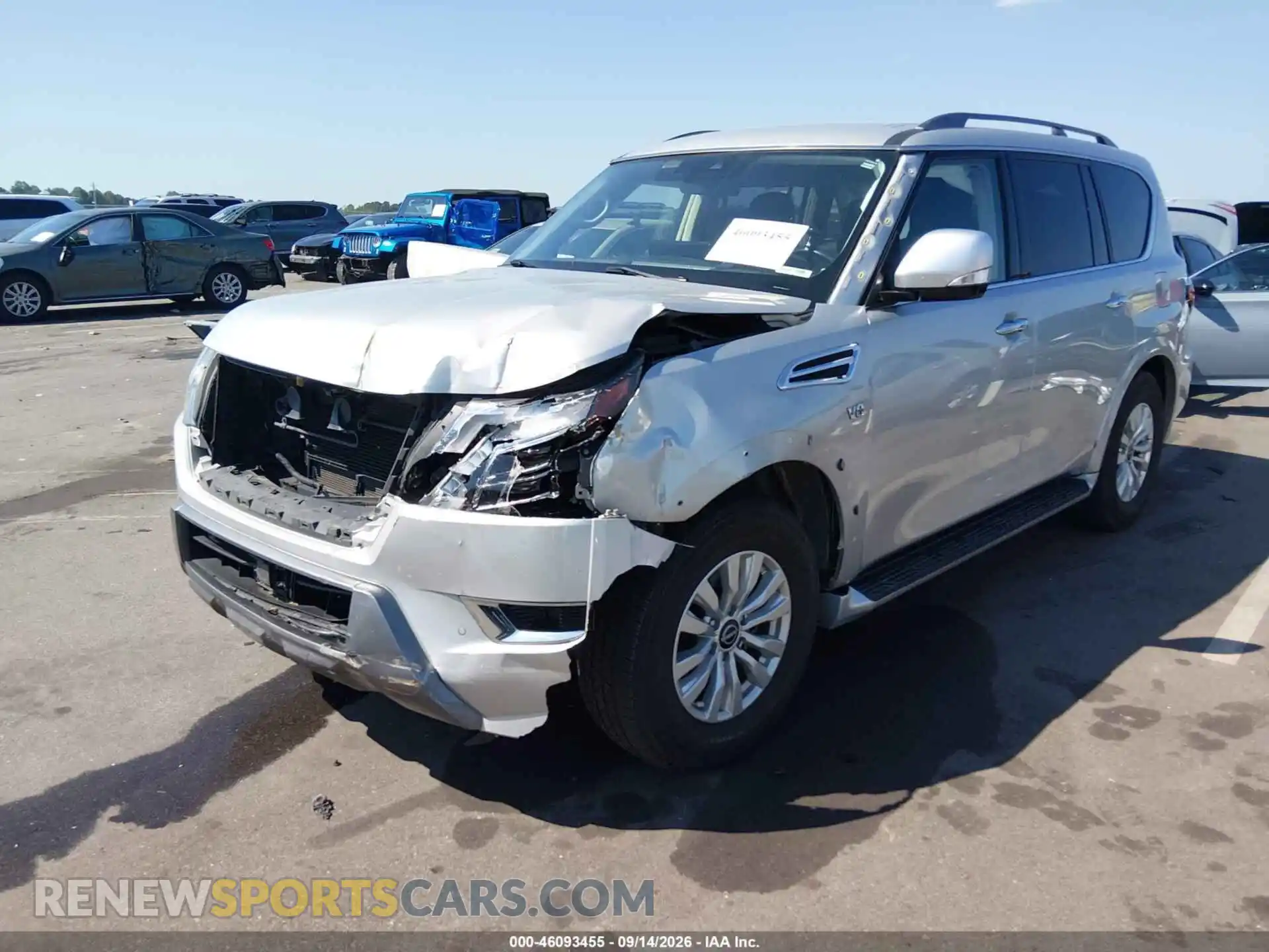 2 Photograph of a damaged car JN8AY2AC4M9147283 NISSAN ARMADA 2021