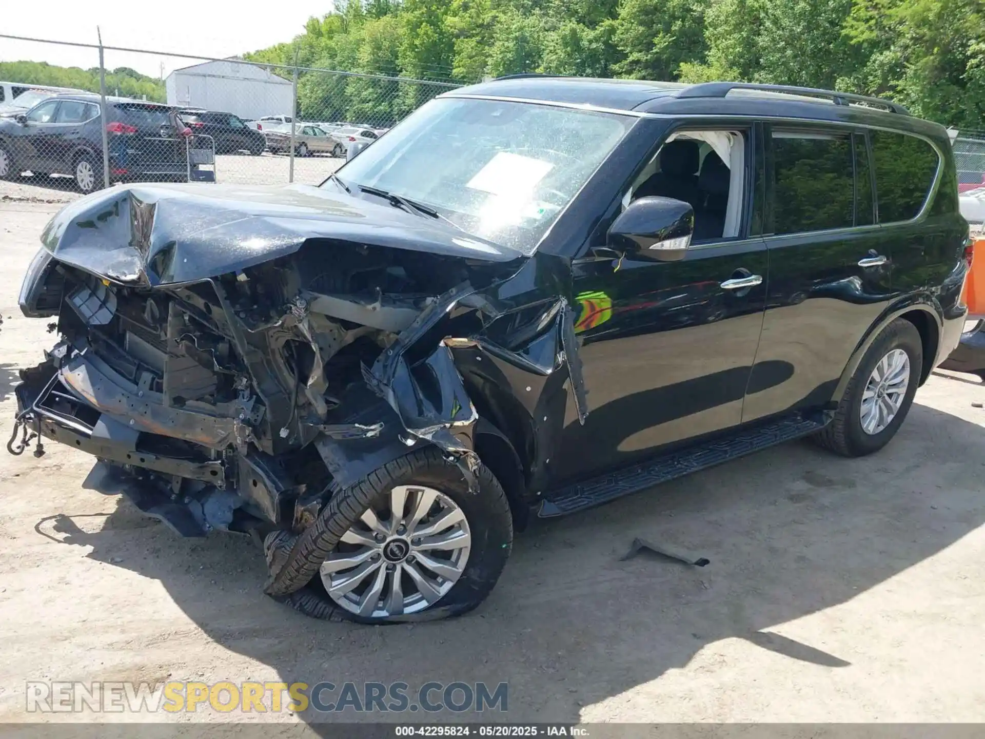 2 fotografías del automóvil dañado JN8AY2AC6M9147642 NISSAN ARMADA 2021