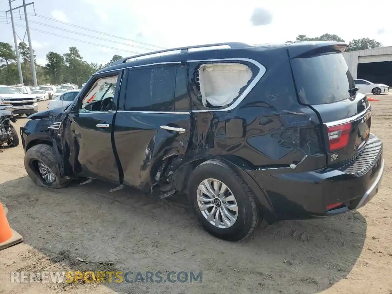 2 fotografías del automóvil dañado JN8AY2ACXM9145165 NISSAN ARMADA 2021