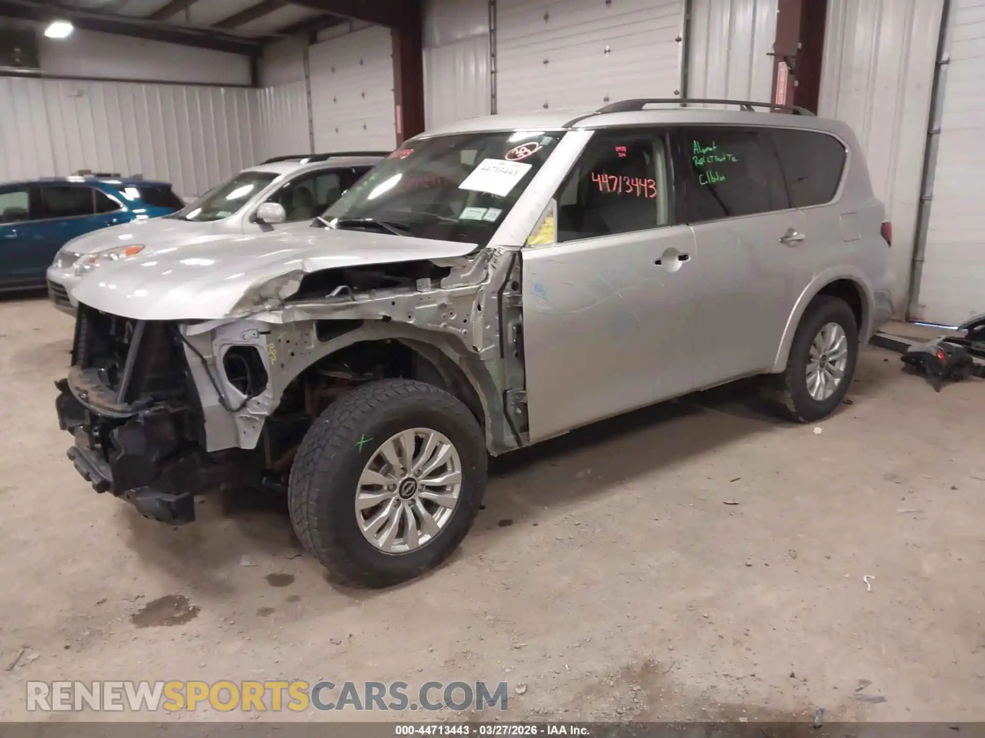 2 fotografías del automóvil dañado JN8AY2AD9M9662238 NISSAN ARMADA 2021