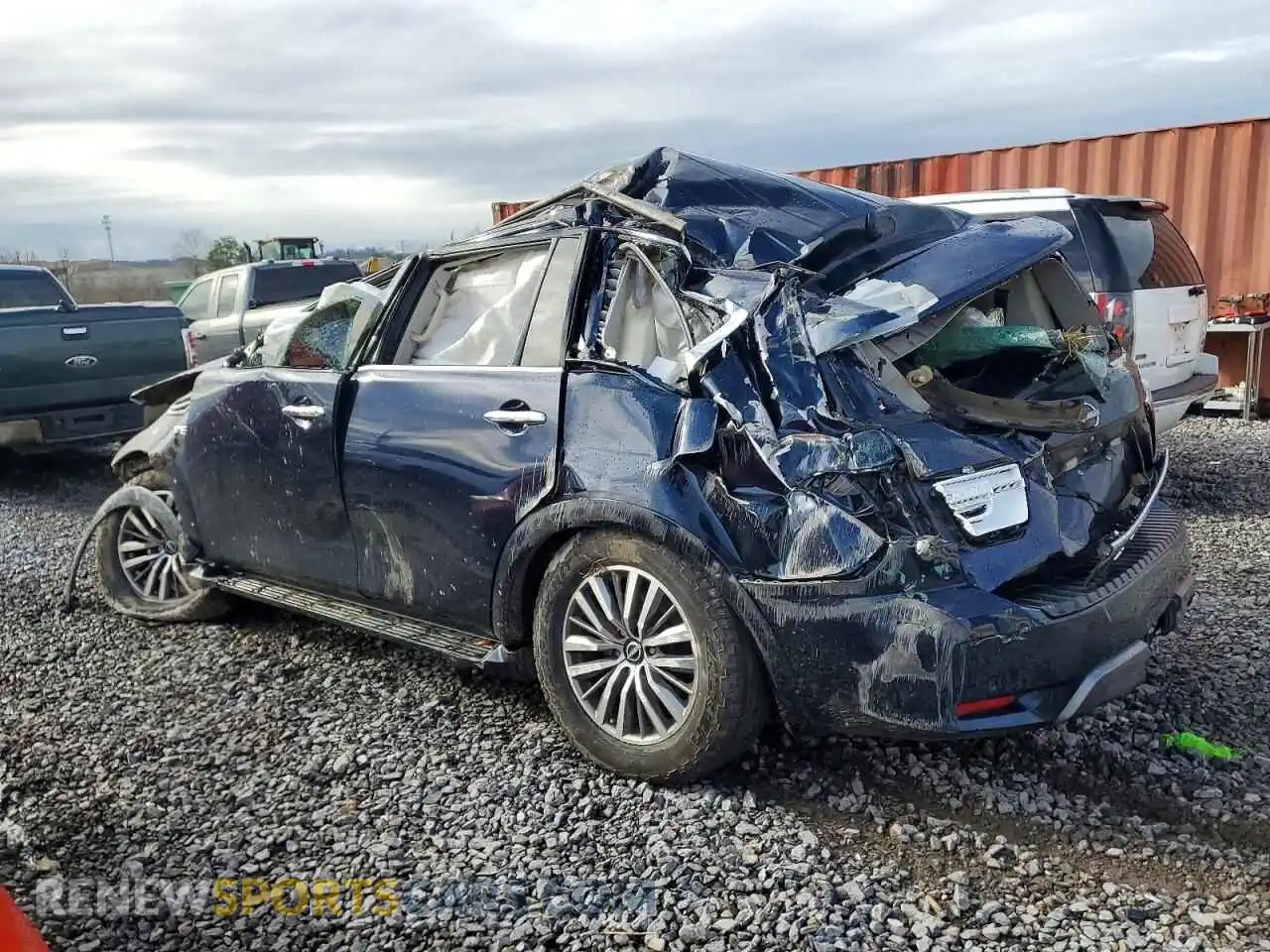 2 fotografías del automóvil dañado JN8AY2BA1M9373116 NISSAN ARMADA 2021