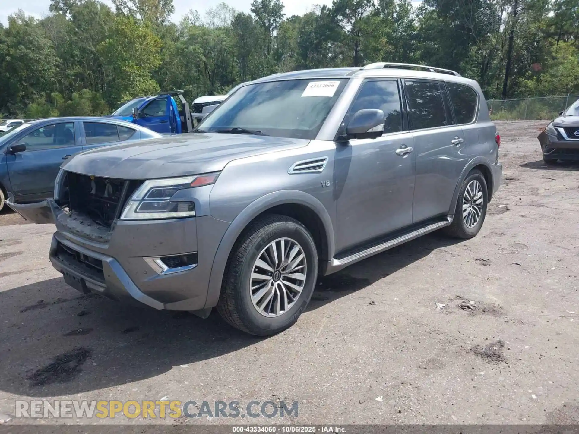 2 fotografías del automóvil dañado JN8AY2BA2M9373819 NISSAN ARMADA 2021