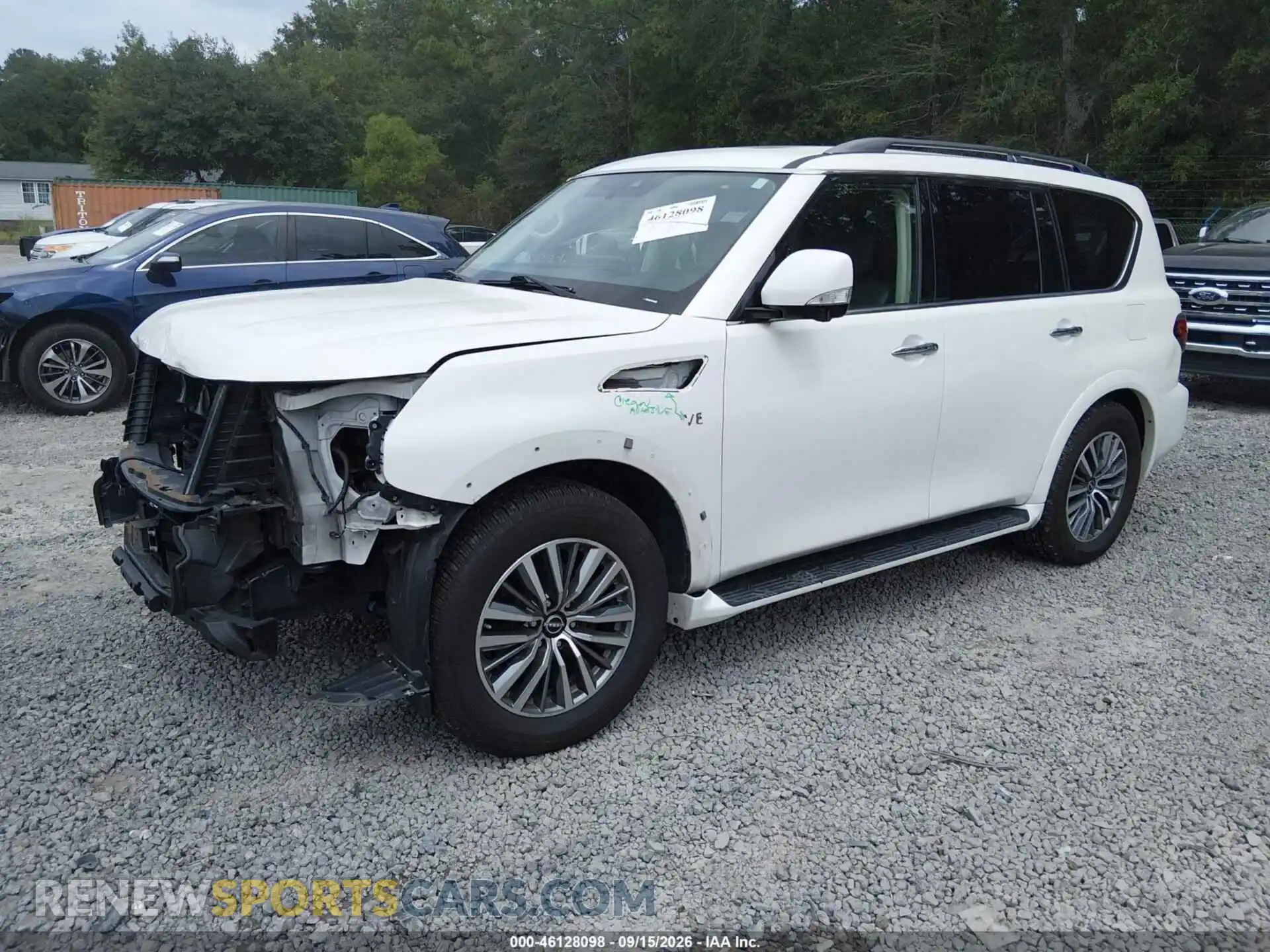 2 fotografías del automóvil dañado JN8AY2BA3M9372727 NISSAN ARMADA 2021