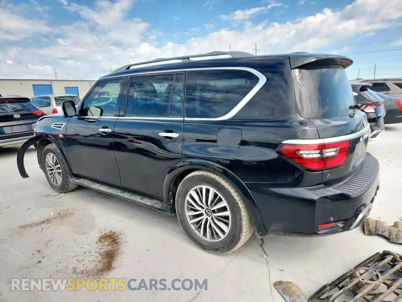 2 fotografías del automóvil dañado JN8AY2BC0M9148218 NISSAN ARMADA 2021
