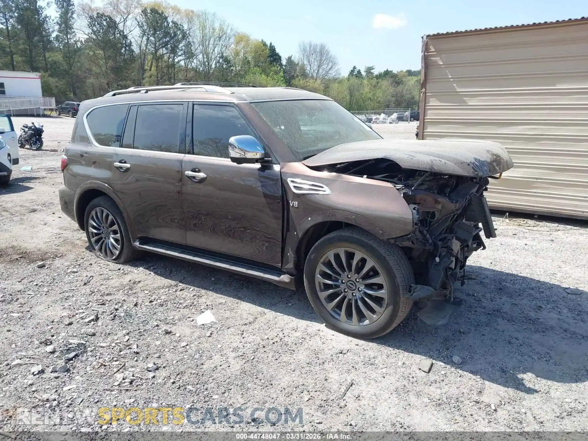 1 fotografías del automóvil dañado JN8AY2DA0M9370060 NISSAN ARMADA 2021