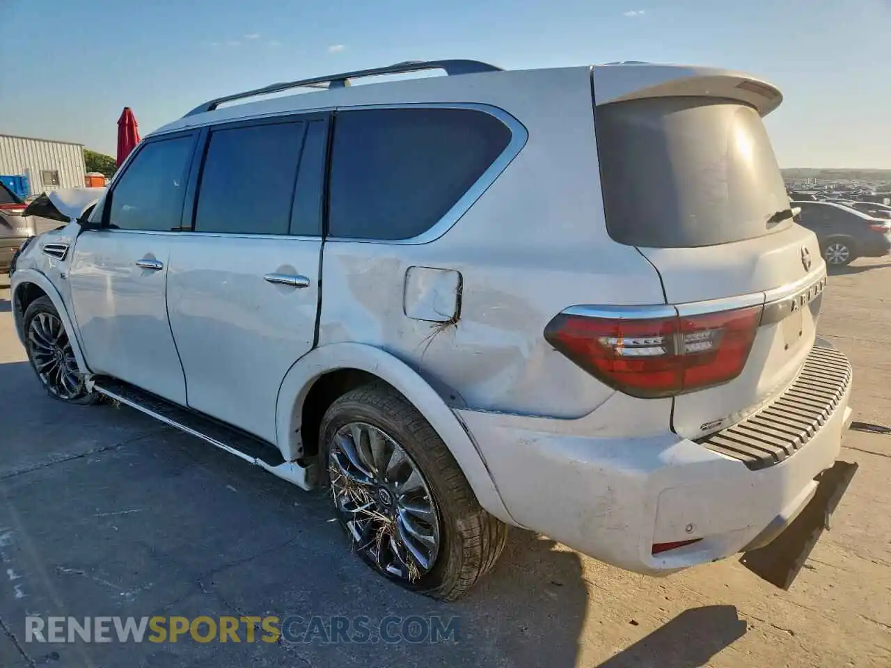 2 fotografías del automóvil dañado JN8AY2DA8M9374583 NISSAN ARMADA 2021