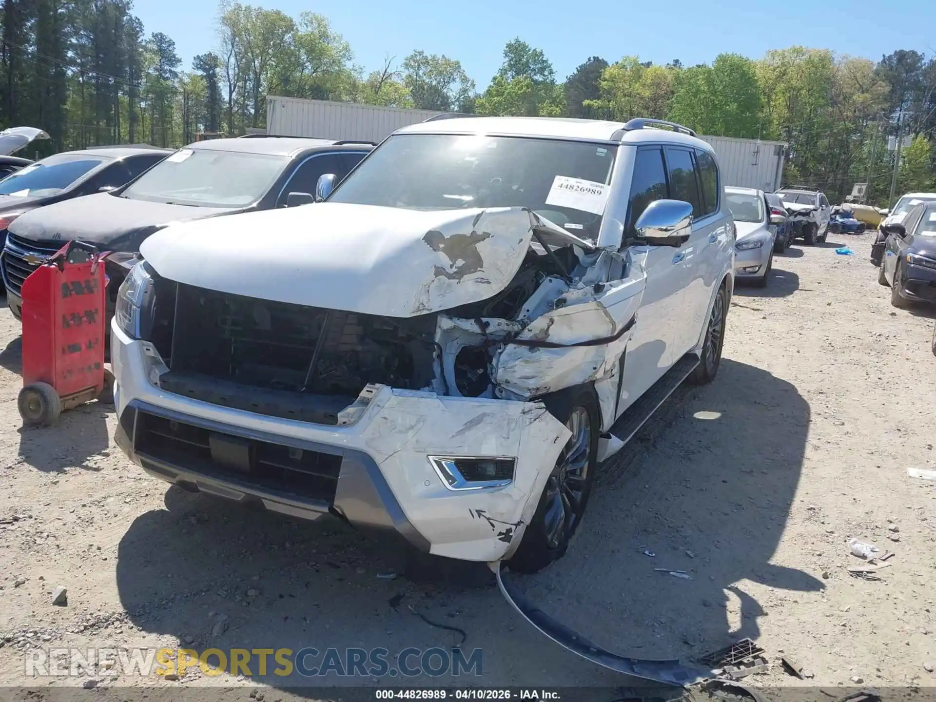 2 fotografías del automóvil dañado JN8AY2DAXM9371636 NISSAN ARMADA 2021