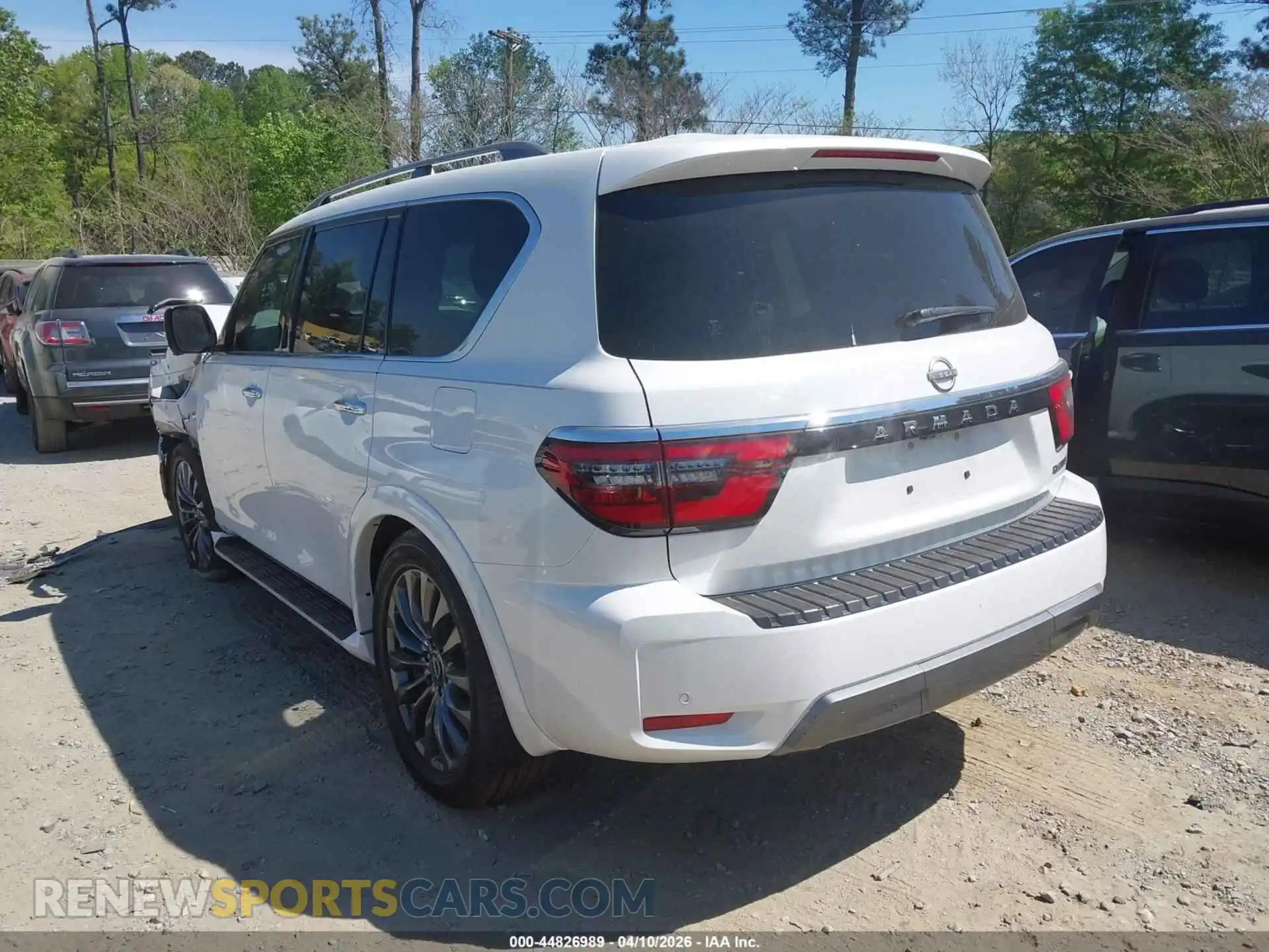 3 fotografías del automóvil dañado JN8AY2DAXM9371636 NISSAN ARMADA 2021