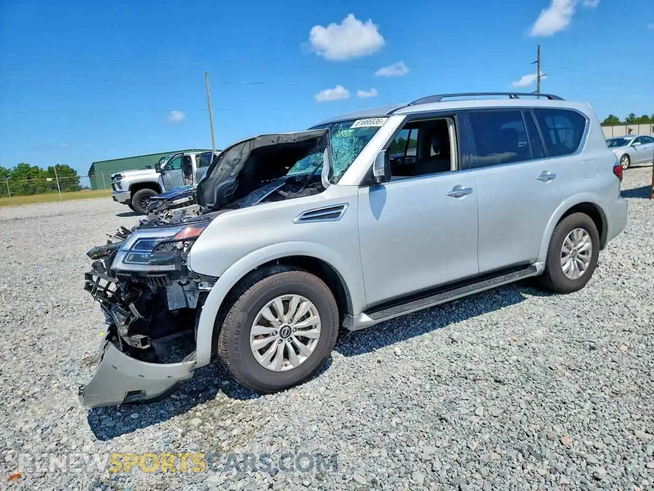 1 Photograph of a damaged car JN8AY2AD6P9693015 NISSAN ARMADA 2023