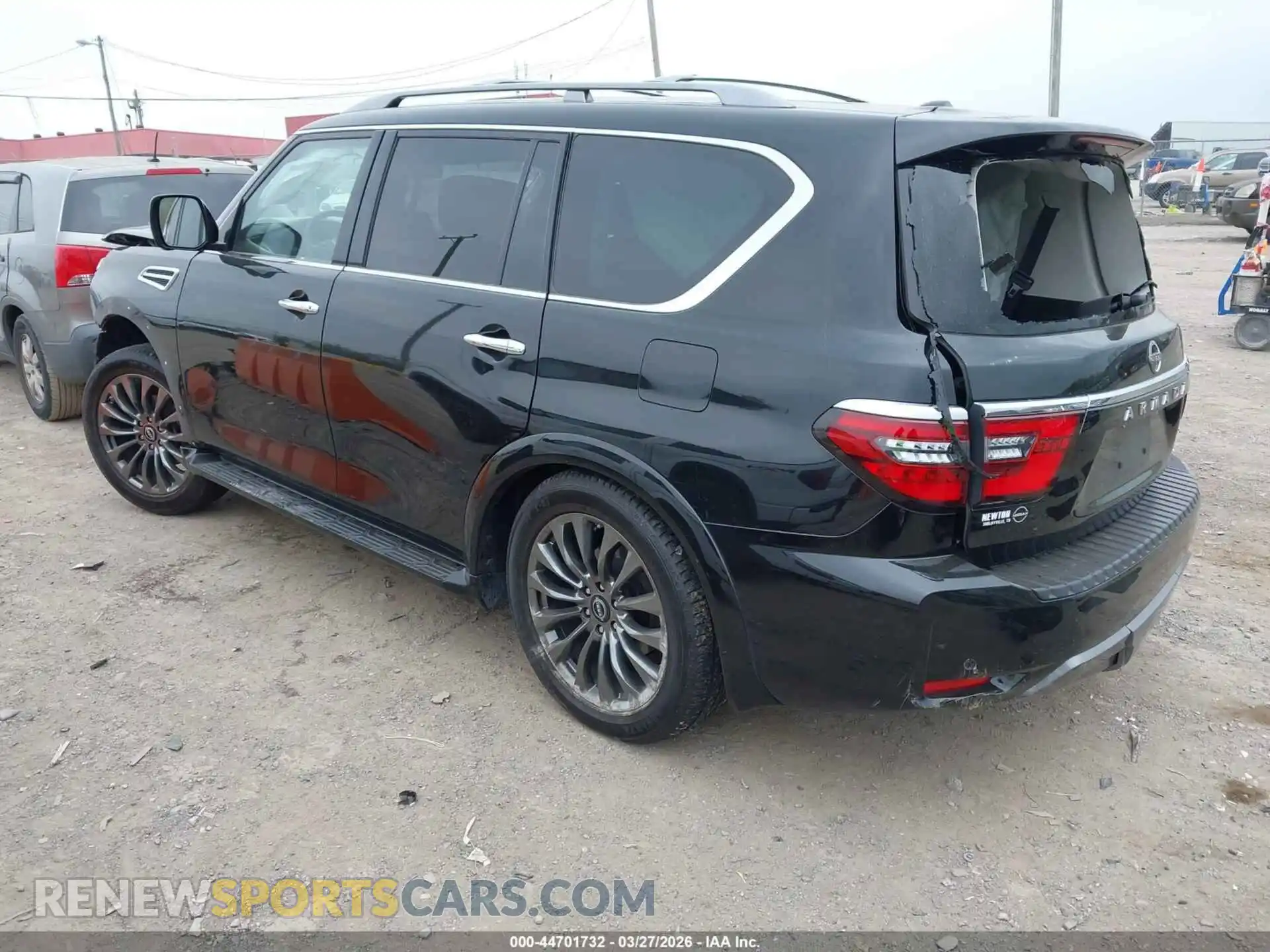 3 fotografías del automóvil dañado JN8AY2CC7P9183485 NISSAN ARMADA 2023