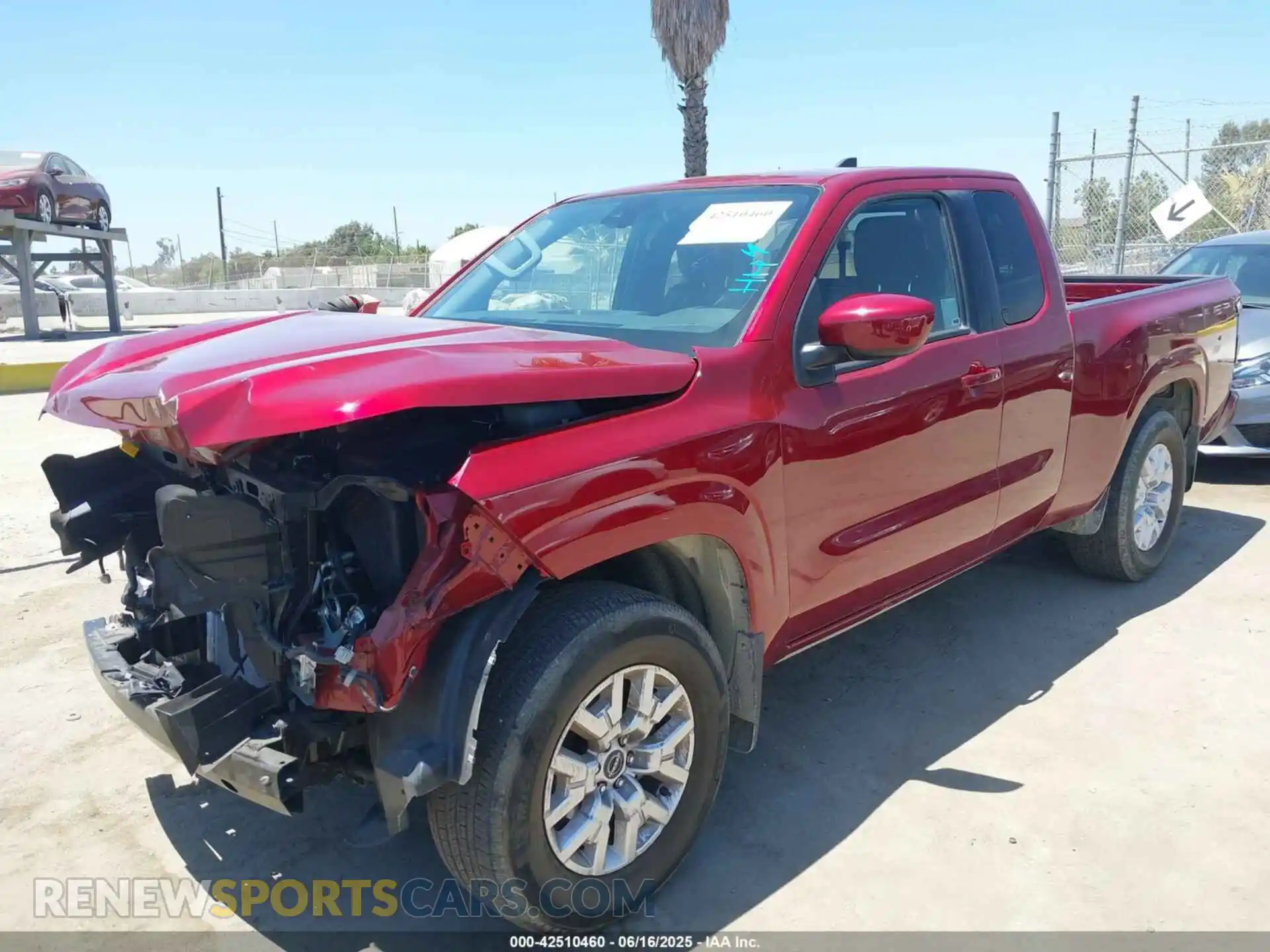 2 fotografías del automóvil dañado 1N6ED1CL4NN632481 NISSAN FRONTIER 2022