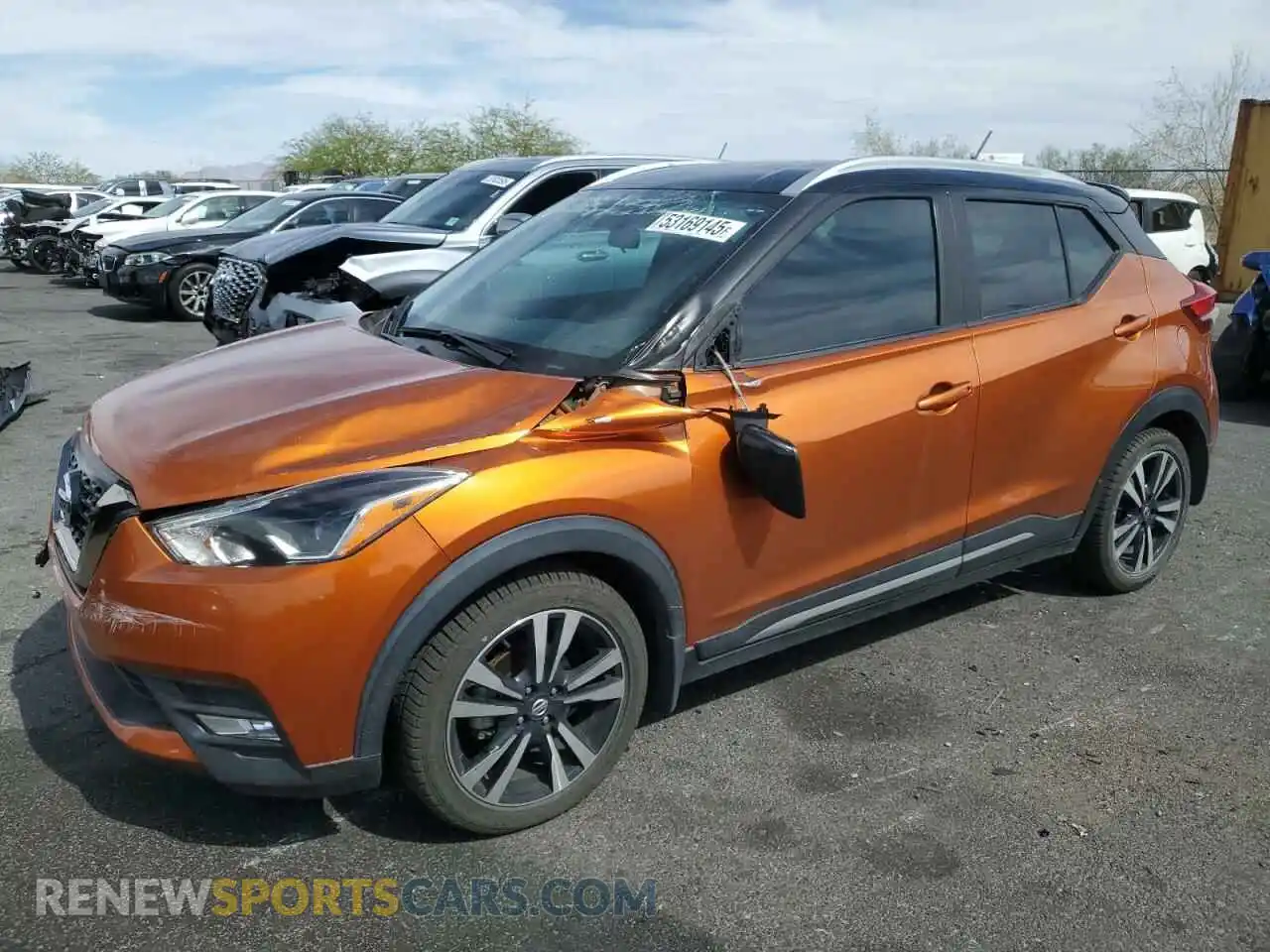 1 Photograph of a damaged car 3N1CP5CU3KL562052 NISSAN KICKS 2019